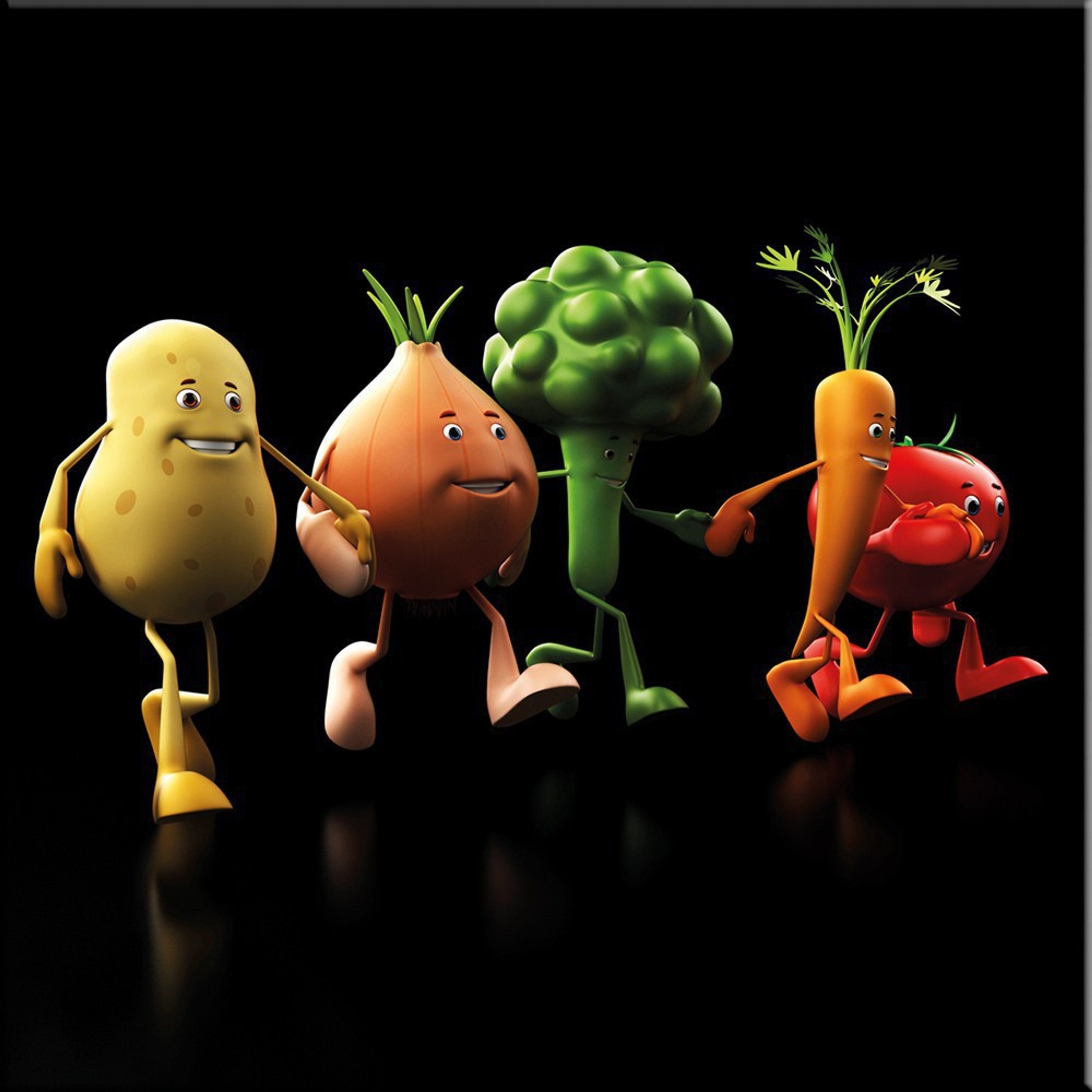 Glasbild Bild aus Glas 30x30 cm / Wandbild Küche / Küchendeko Wand