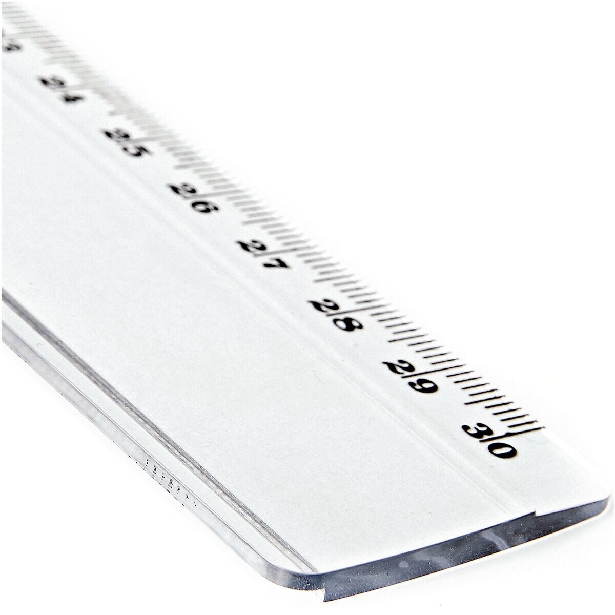 Otto Office Lineal, mit Millimeter-/ Zentimeter-Skala und Tuschekante