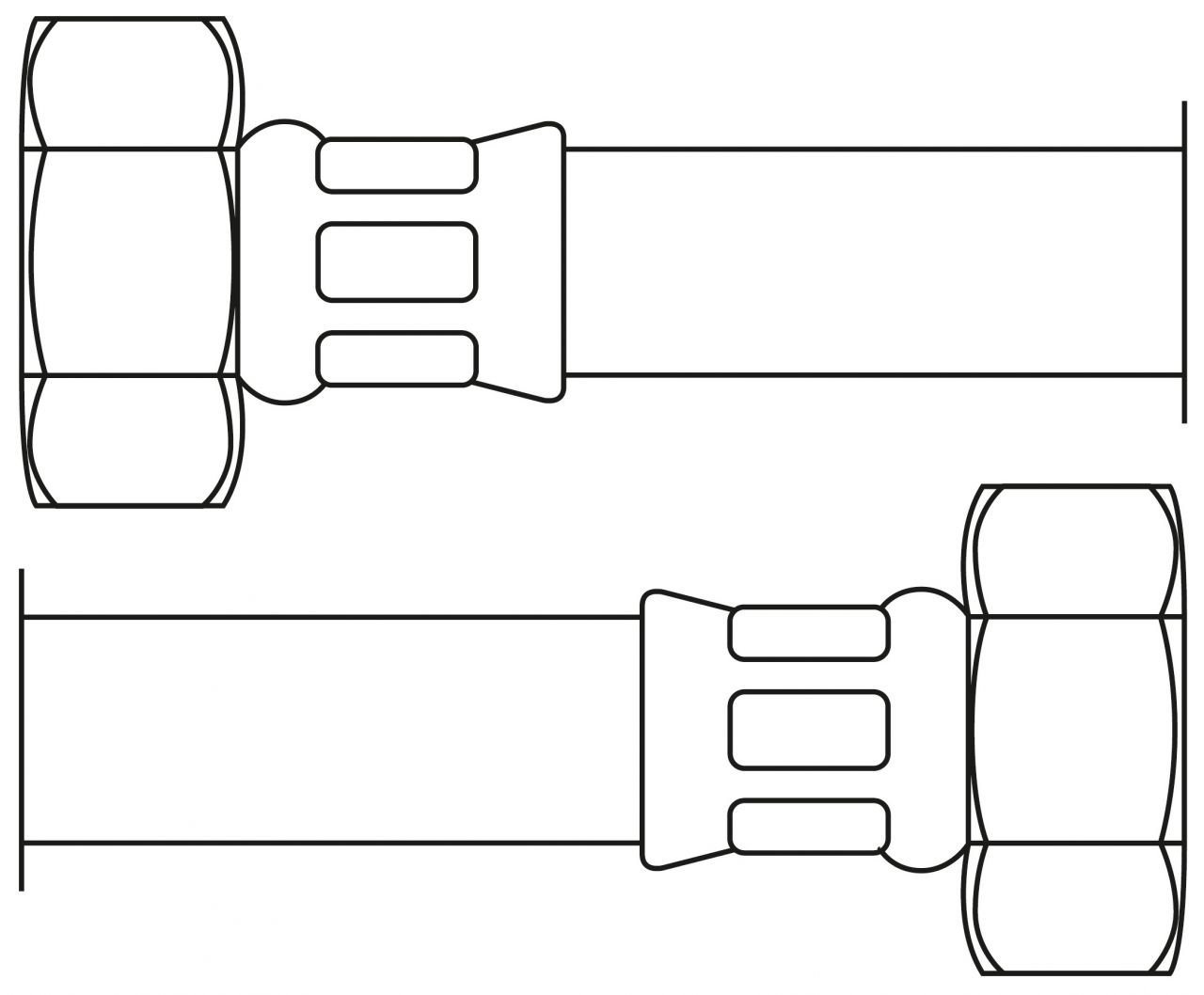Thumbnail - diaqua® Schlauch Techline Panzerschlauch IG 1 x IG 1, DN25, 100 cm