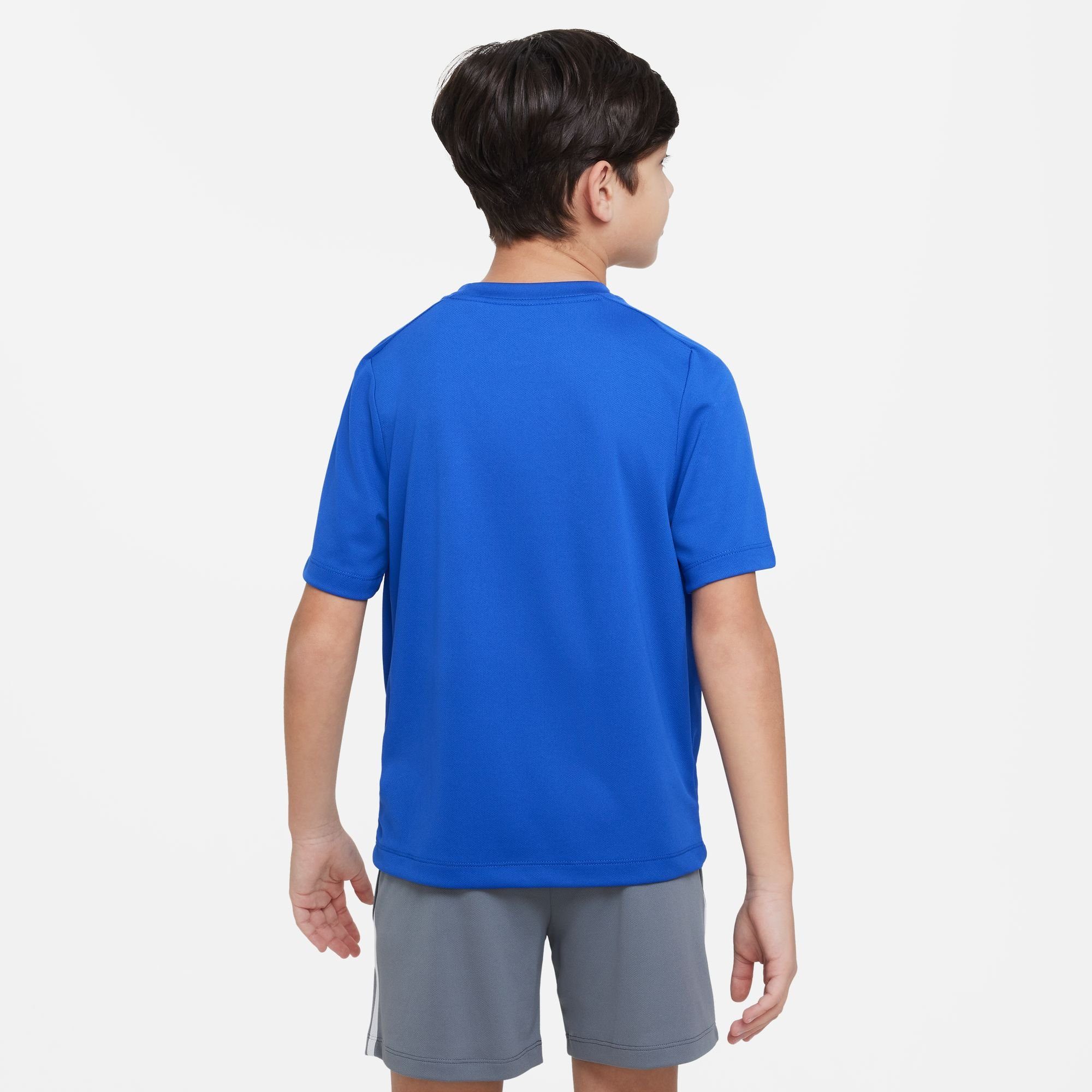 (BOYS) KIDS' MULTI+ BIG TOP Nike GAME ROYAL/WHITE Trainingsshirt TRAINING DRI-FIT GRAPHIC