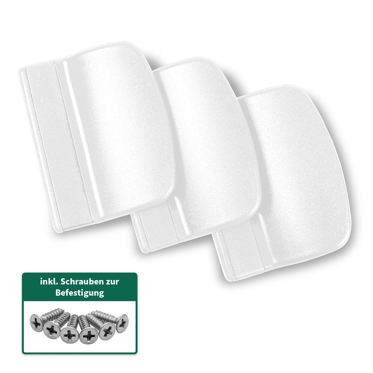 Silisto Türgriff SILISTO Balkontürgriff Kunststoff weiss 3 St. inkl. Schrau günstig online kaufen