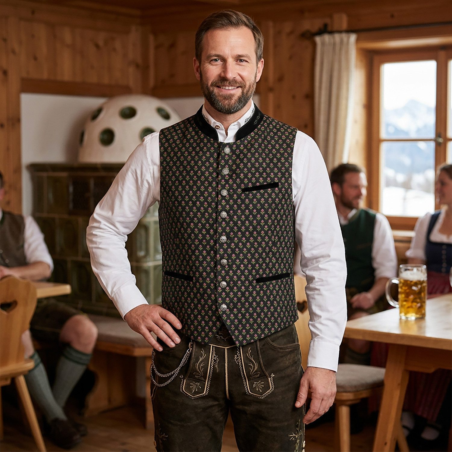 Wiesnkönig Trachtenweste Weste Karl