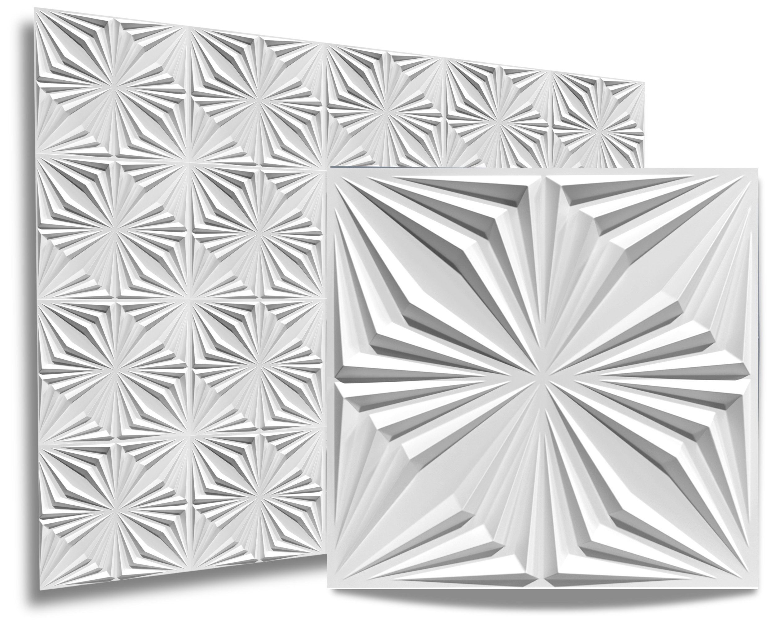 IKHEMalarka 3D Wandpaneel 3D Paneele PVC Kunststoffpaneele, BxL: 50,00x50,0 günstig online kaufen