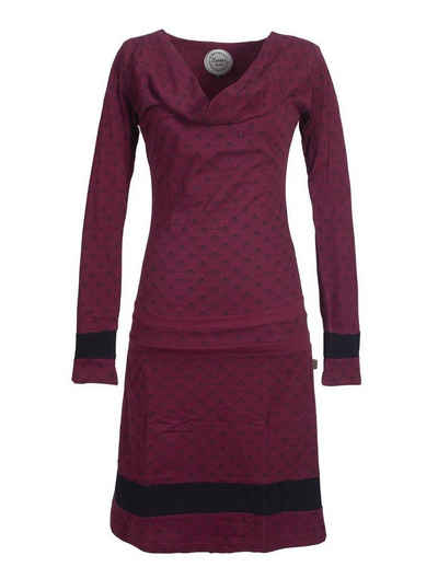 Vishes Jerseykleid »Lagen-Look Jersey-Kleid Bedruckt Wasserfall-Kragen« Hippie, Boho, Goa Elfen Style