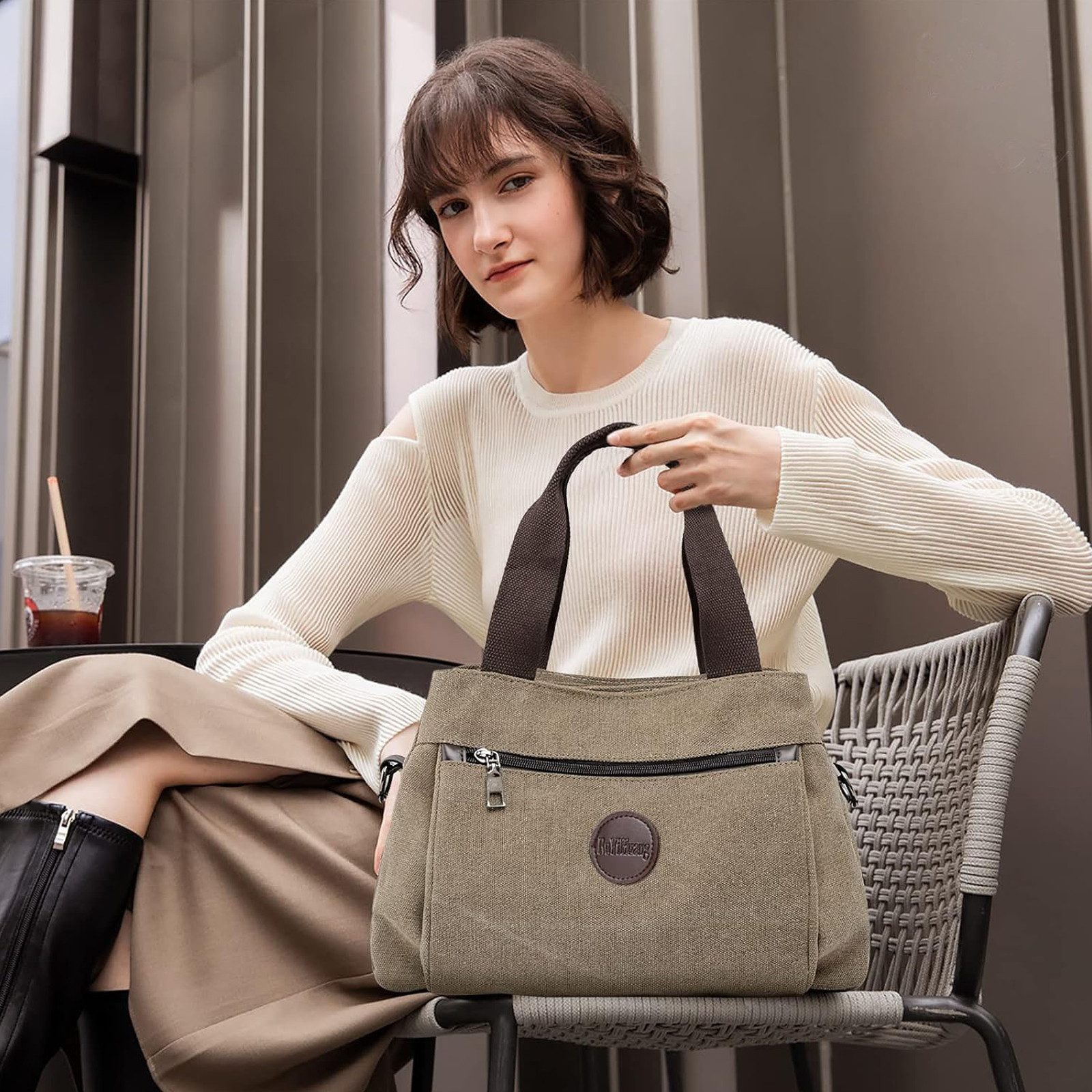 REDOM Henkeltasche Damen Umhängetasche Tragetasche Handtasche Aktentasche günstig online kaufen