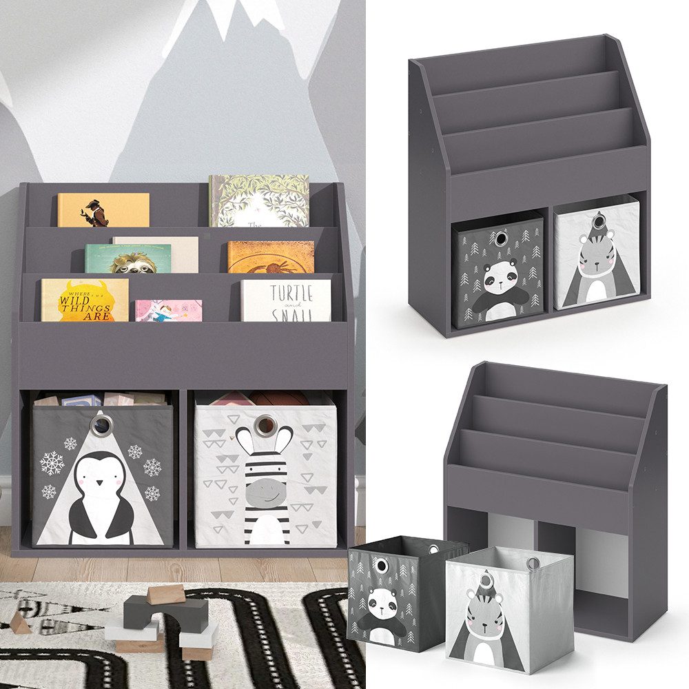 Vicco Bücherregal Luigi, Grau, 72 x günstig online kaufen