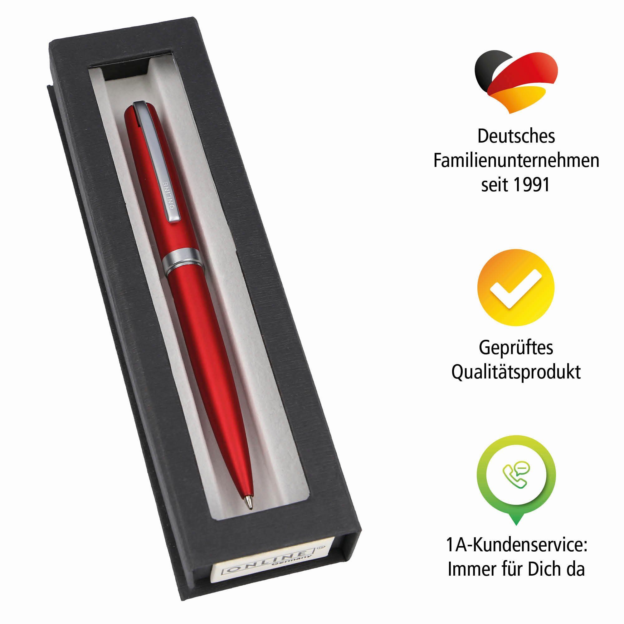Online in Geschenkbox Kugelschreiber Rot Pen Eleganza Drehkugelschreiber,