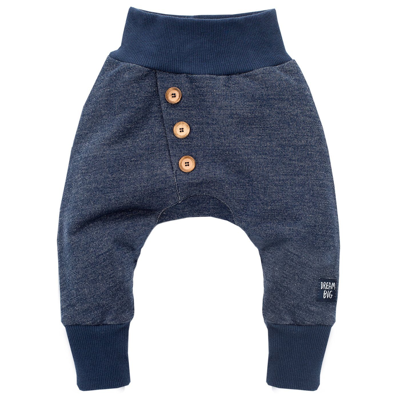 PINOKIO Pumphose Haremshose Babyhose strukturiert lange Schlupfhose (1-tlg) DREAM BIG Patch