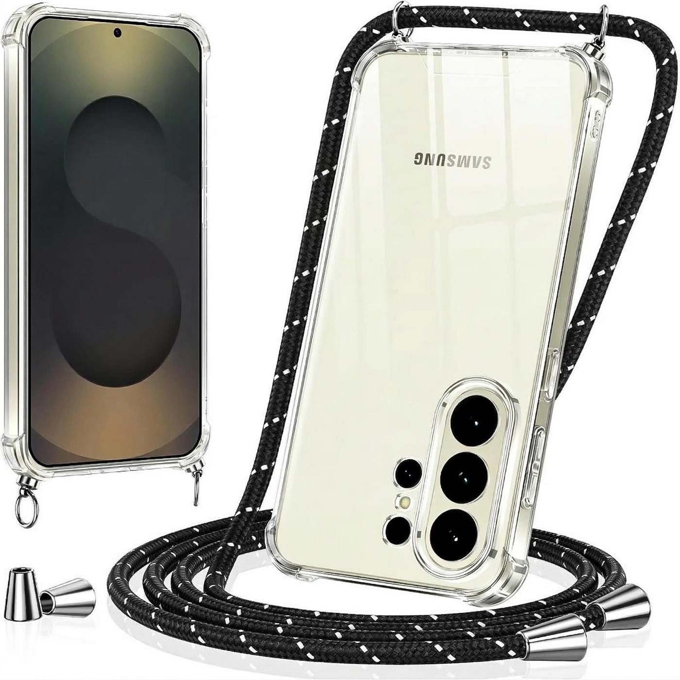 CoolGadget Handykette Handyhülle mit Handyband für Samsung Galaxy A57 5G, Case zum Umhängen Kette Halsband Kordel mit Hülle für Samsung A57 5G