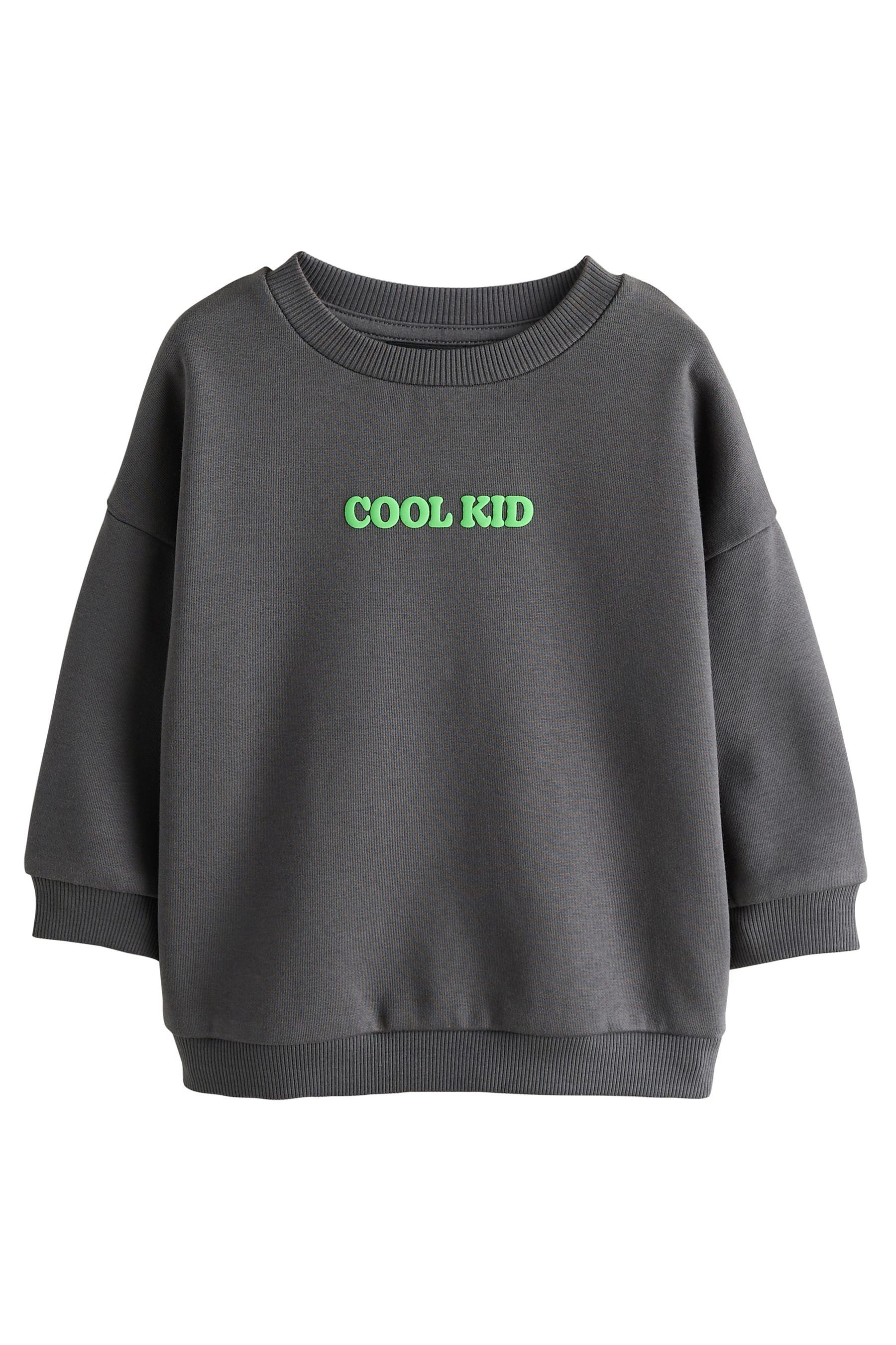 Next Sweater Sweatshirt mit Aufdruck (1-tlg)