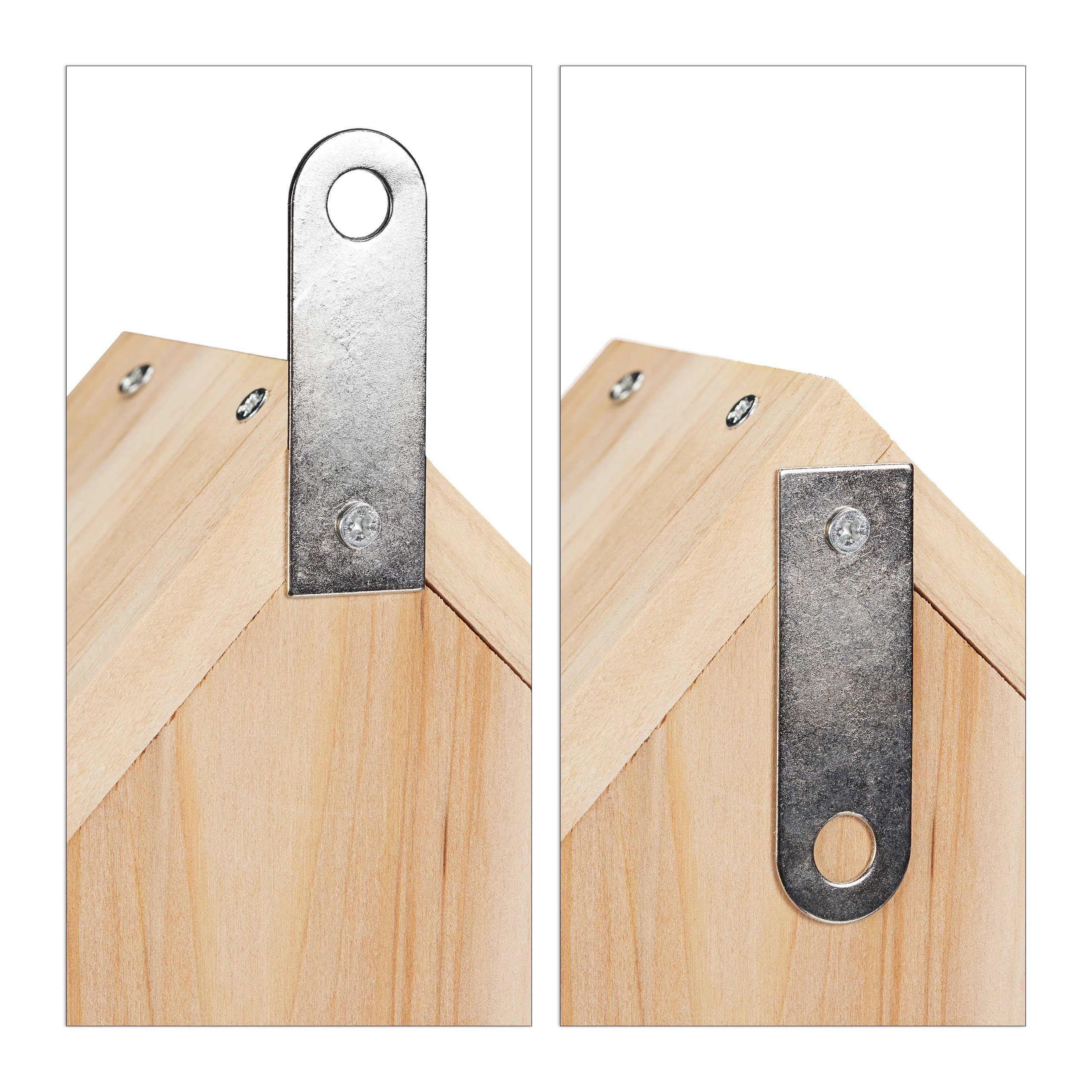 relaxdays Insektenhotel Naturfarbener Insektenhotel Bausatz