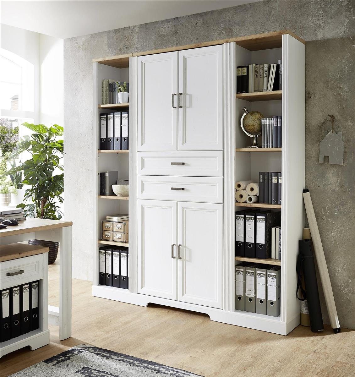 möbelando Regal-Set Jasmin, (3-St), 172 x 204 x 38 cm (B/H/T)