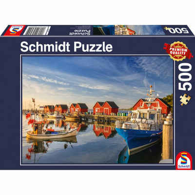 Schmidt Spiele Puzzle Fischereihafen Weiße Wiek 500 Teile, 500 Puzzleteile