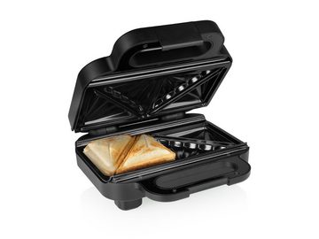 PRINCESS Sandwichmaker, 800 W, Toaster Snack Kontaktgrill Indoorgrill - extra tiefe Platten 22x11cm