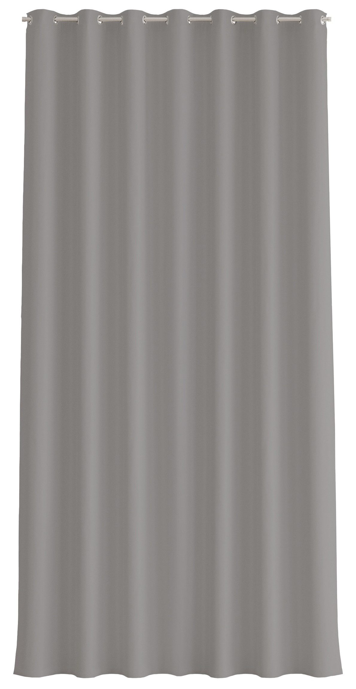 Bilderdepot24 Outdoorvorhang Wetterfest Gardinen Einfarbig Modern Mittelgrau (1 St), Ösen, blickdicht, Outdoor-geeigneter Vorhangstoff 370 g/m², Outdoor Vorhang Balkon Terrasse Verdunkelungs Vorhänge Sonnenschutz