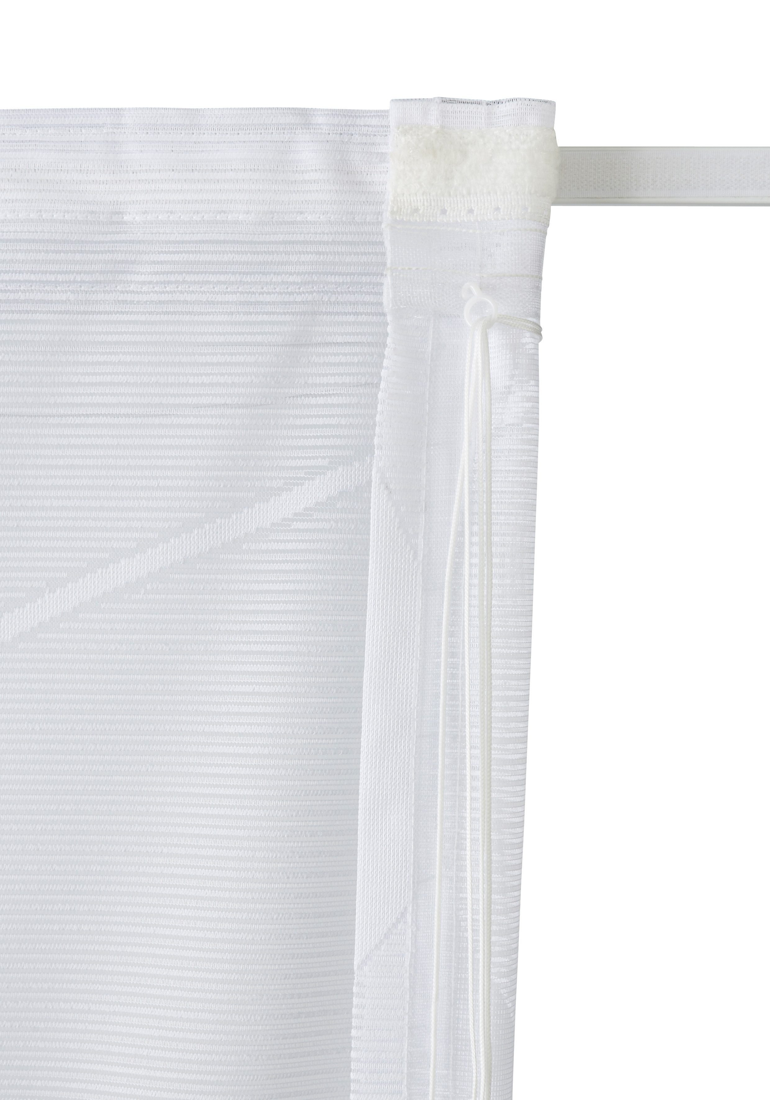 my home Raffrollo Cellino, mit Klettband, Transparent, klassisch gewirkte Netzoptik, Polyester, Wellen