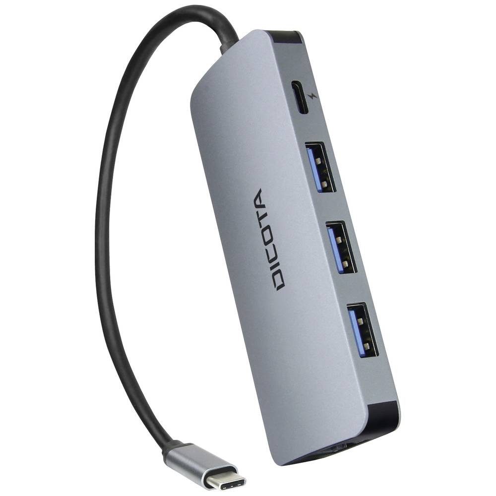 DICOTA Laptop-Dockingstation USB-C® (USB 3.2 Gen 2) Multiport Hub D32062