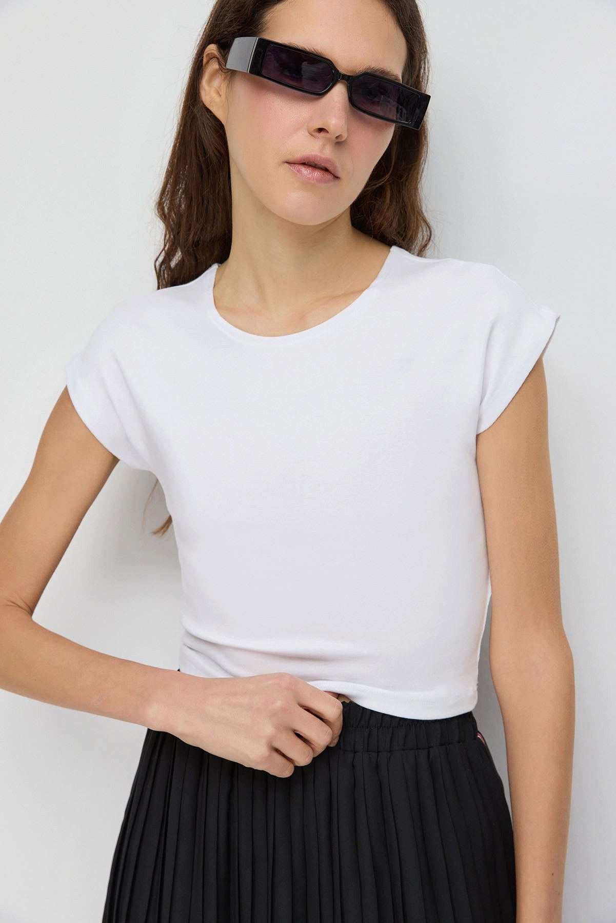 T-Shirt Crop-Top-T-Shirt