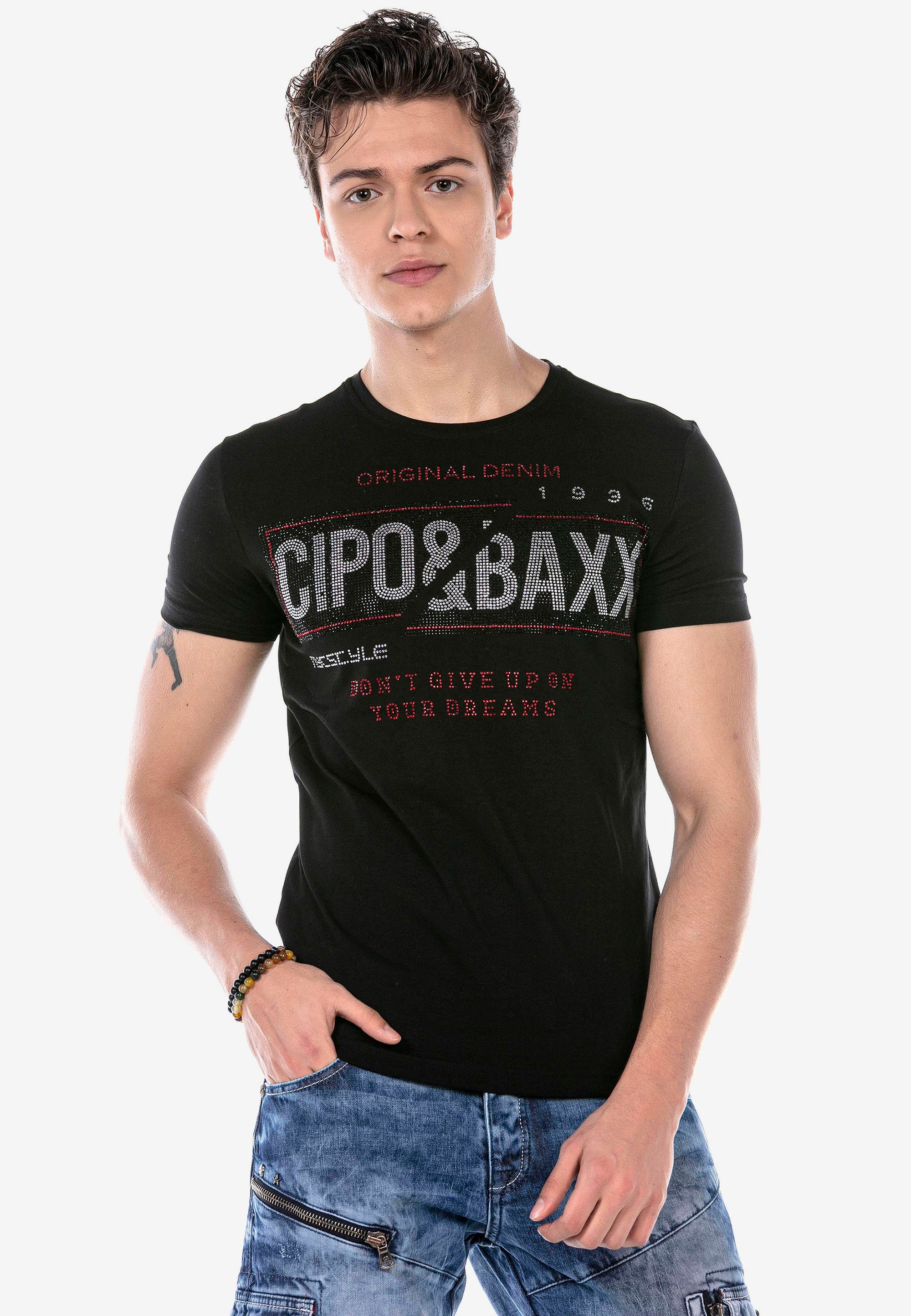 Cipo & Baxx T-Shirt mit tollen Applikationen