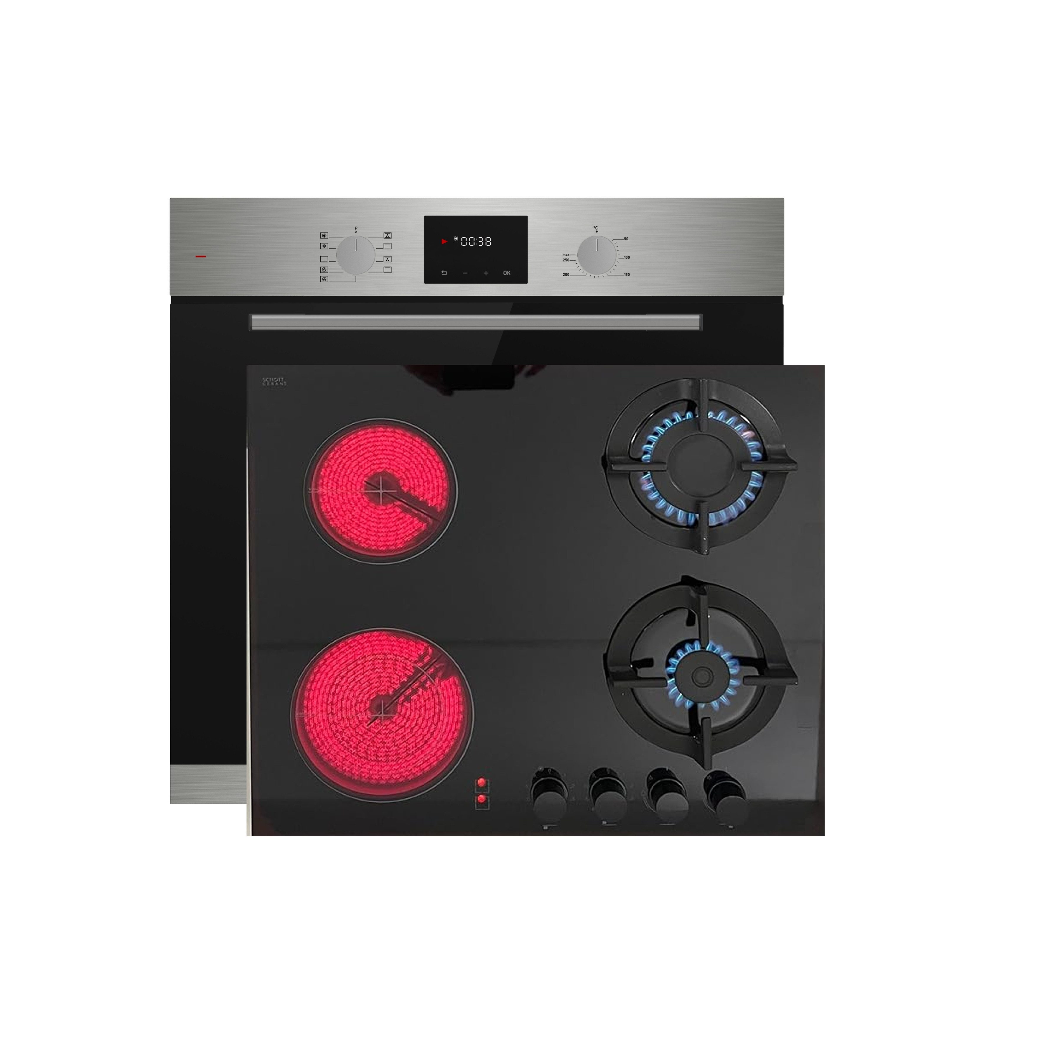 Böhme Elektro-Herd-Set Elektro-Herd-Set HB60F78PPX_GAE60HY