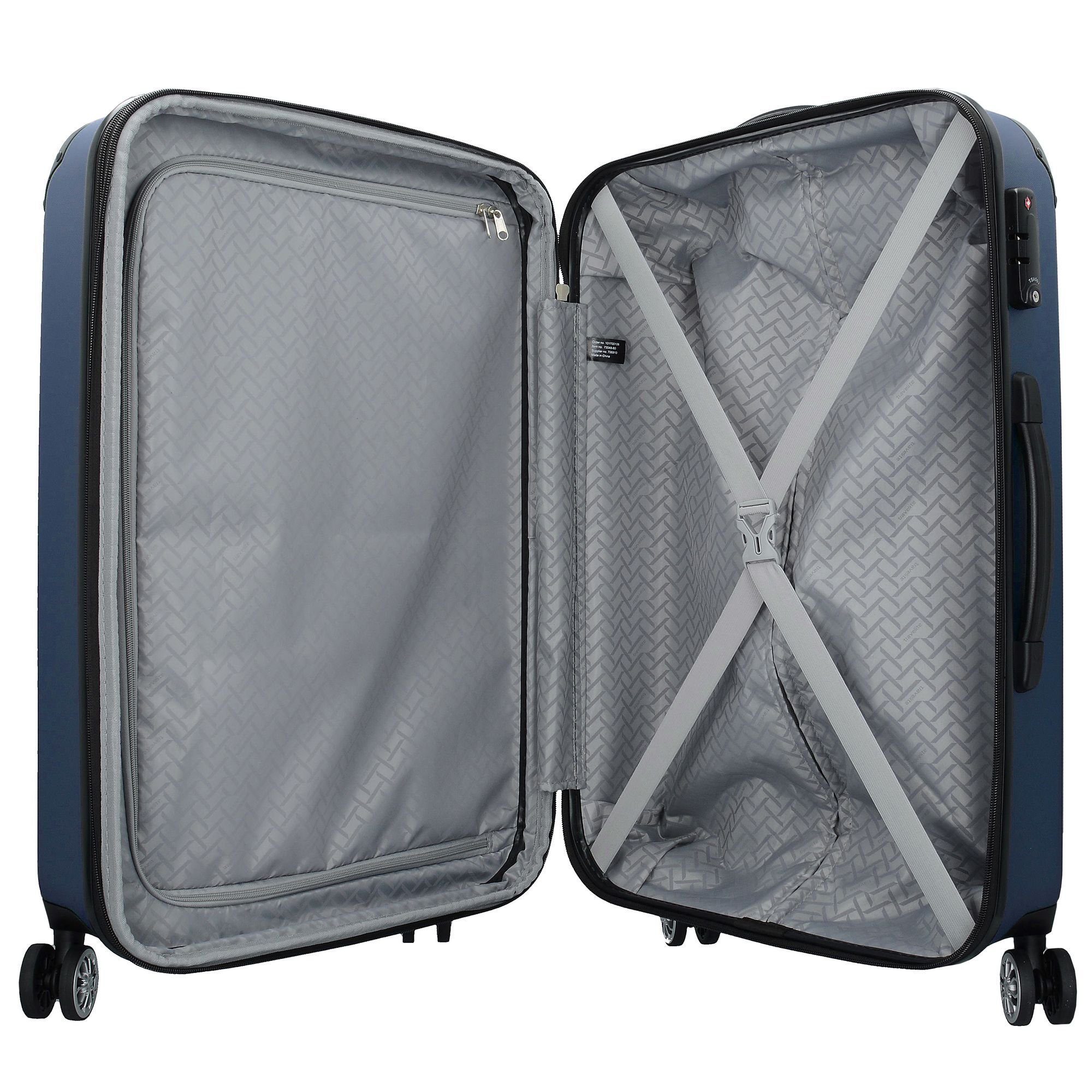 travelite Hartschalen-Trolley City, 4 Rollen, ABS