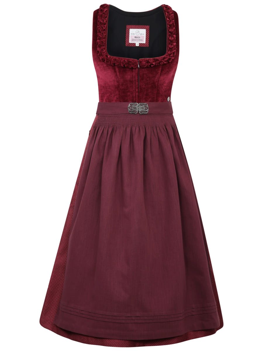 MarJo Dirndl Dirndl Polling 70cm Länge wine