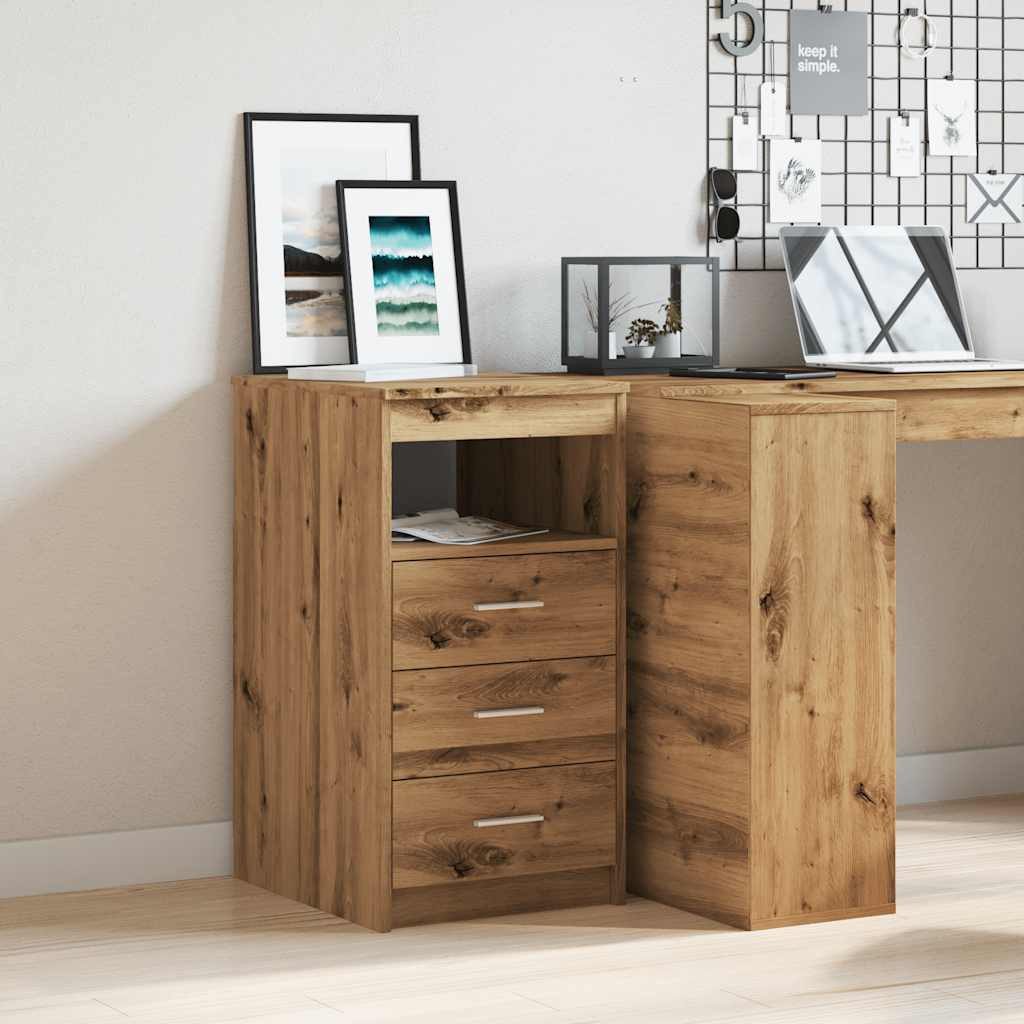 vidaXL Fächerschrank Schubladenschrank Artisan-Eiche 40x50x76 cm günstig online kaufen