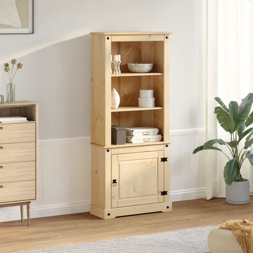 vidaXL Highboard Highboard Corona 74x38x170 cm Massivholz Kiefer (1 St)