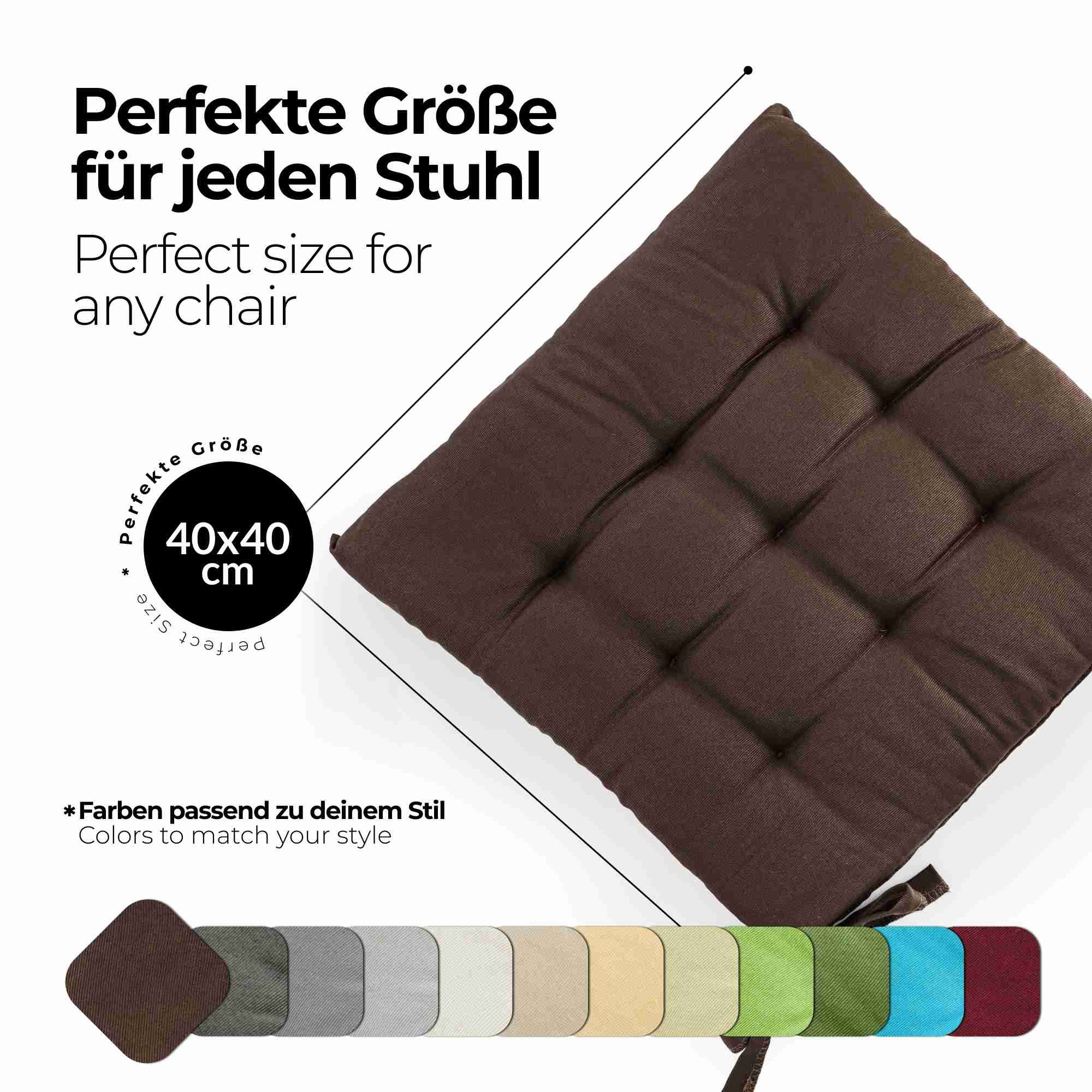 etérea Himmlische Qualität Sitzkissen etérea Sitzkissen Stuhlkissen Basic Auflage und
