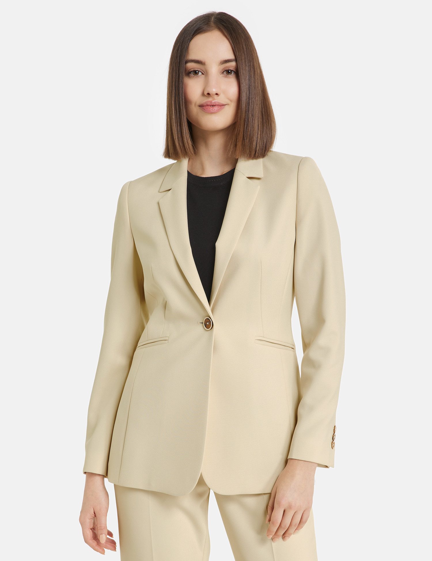 Taifun Longblazer - Taillierter Blazer aus feiner Stretch-Qualität