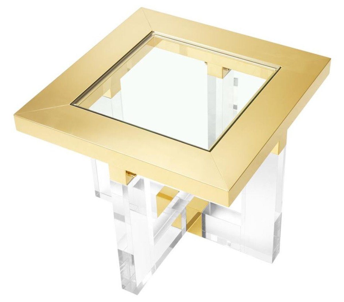 Beistelltisch 50 Luxus Möbel Beistelltisch cm Gold Padrino x x Casa H. 60 60 -