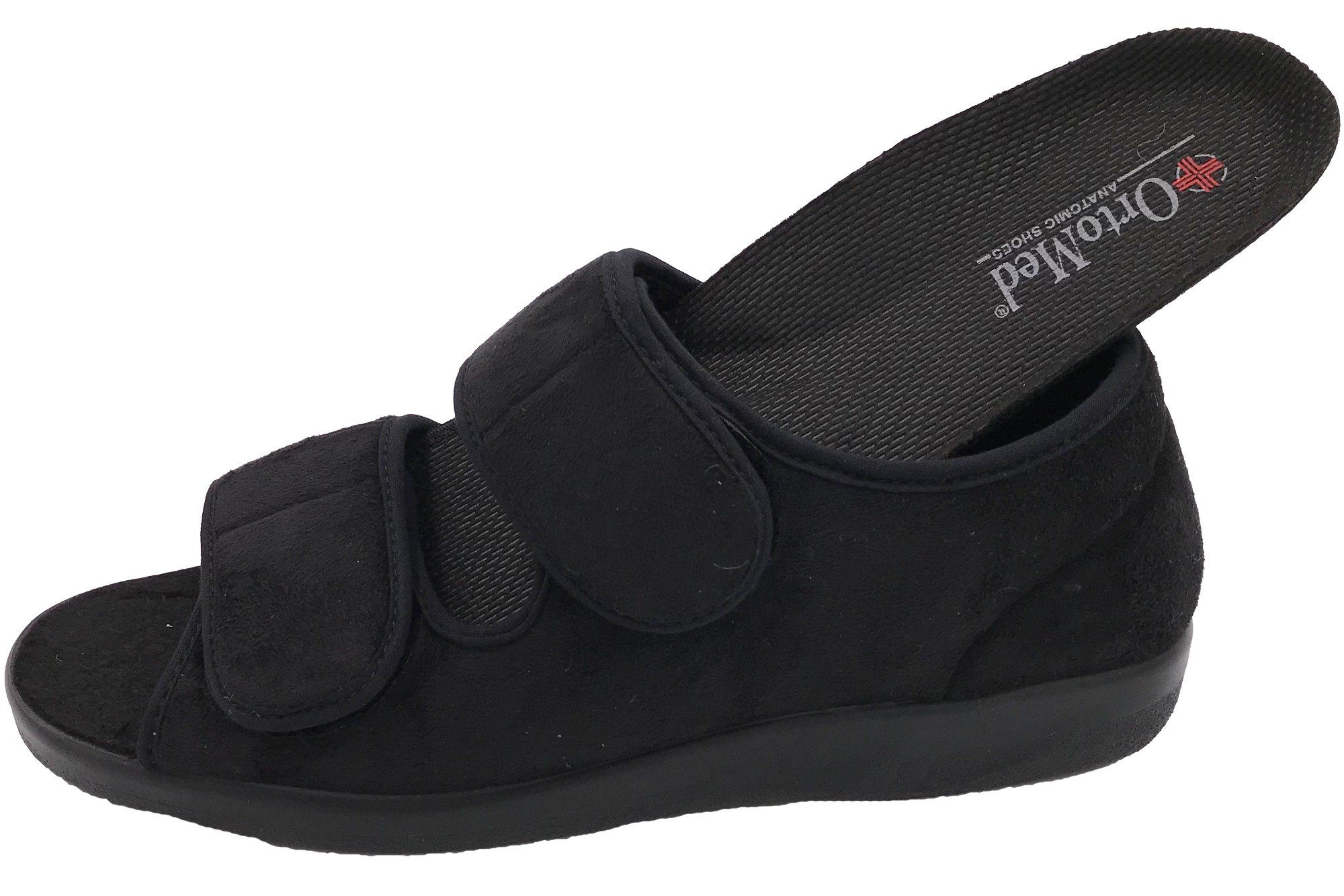 PADERO OrtoMed Klettsandale Hausschuh Verband- und Rehaschuhe