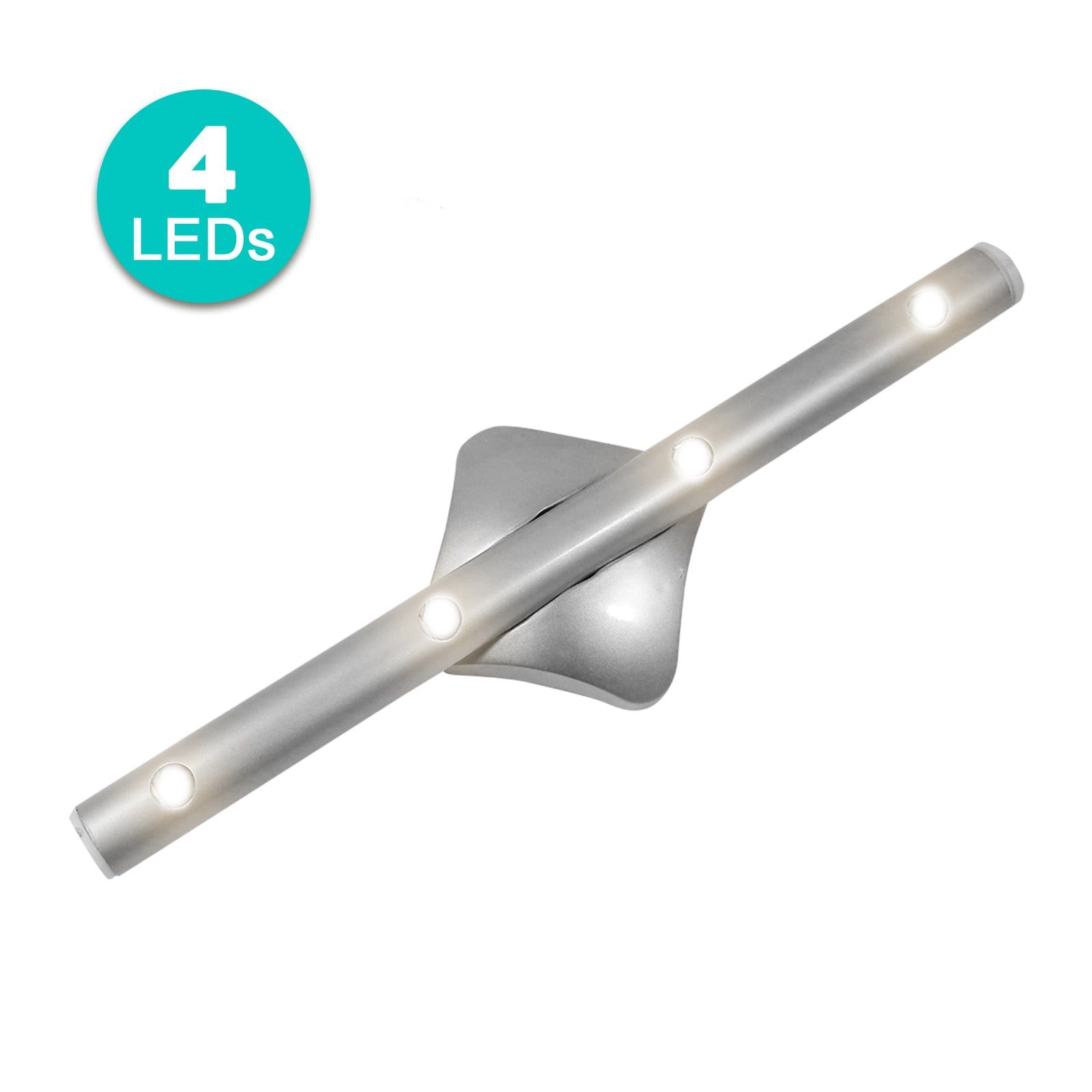 EAXUS LED Unterbauleuchte Schrankleuchte Batterie Klebe Lichtleiste -  Stablicht, LED fest integriert, für Küche, Kleiderschrank & Co,  Batteriebetrieben, Unterbaulampe