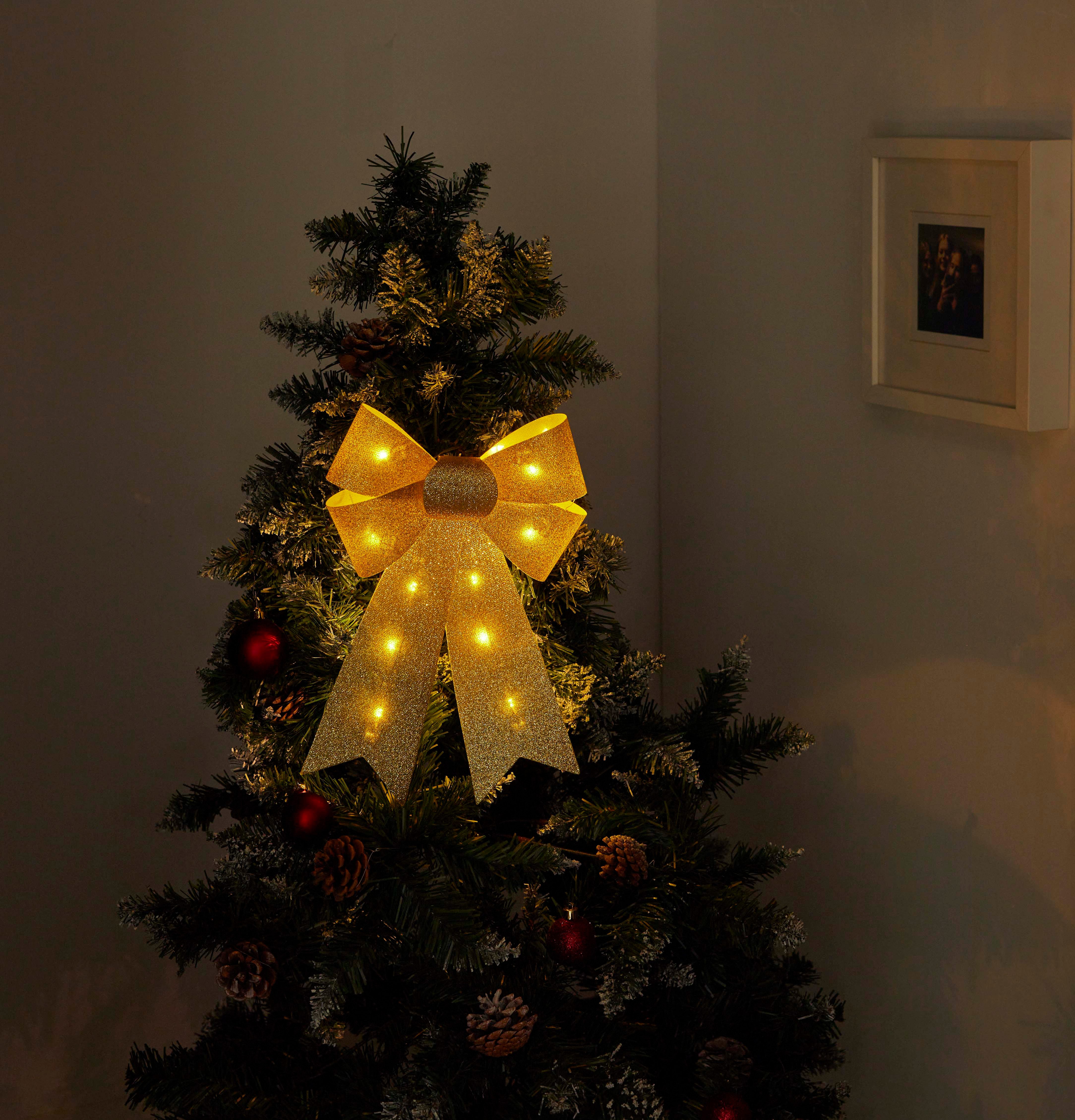 Northpoint Weihnachtsbaumkugel mit Befestigungsclip und Timerfunktion 3000K