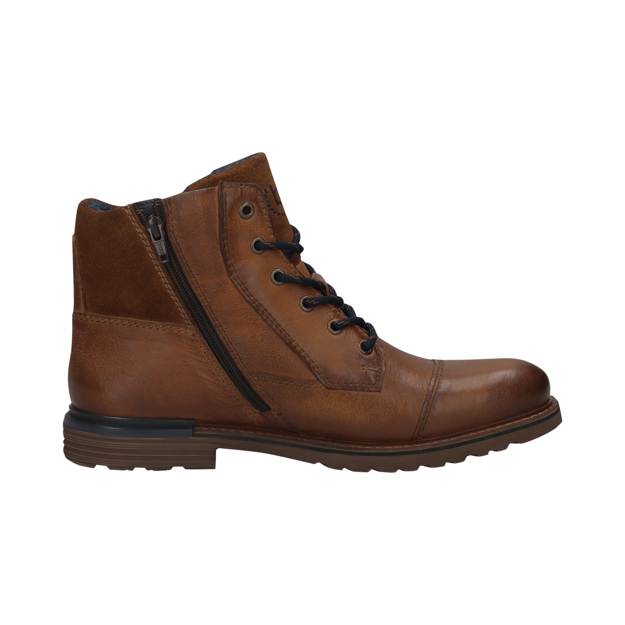 bugatti Schnürboots Stiefel, Winterboots, Workerboots mit modischer Zierschnalle