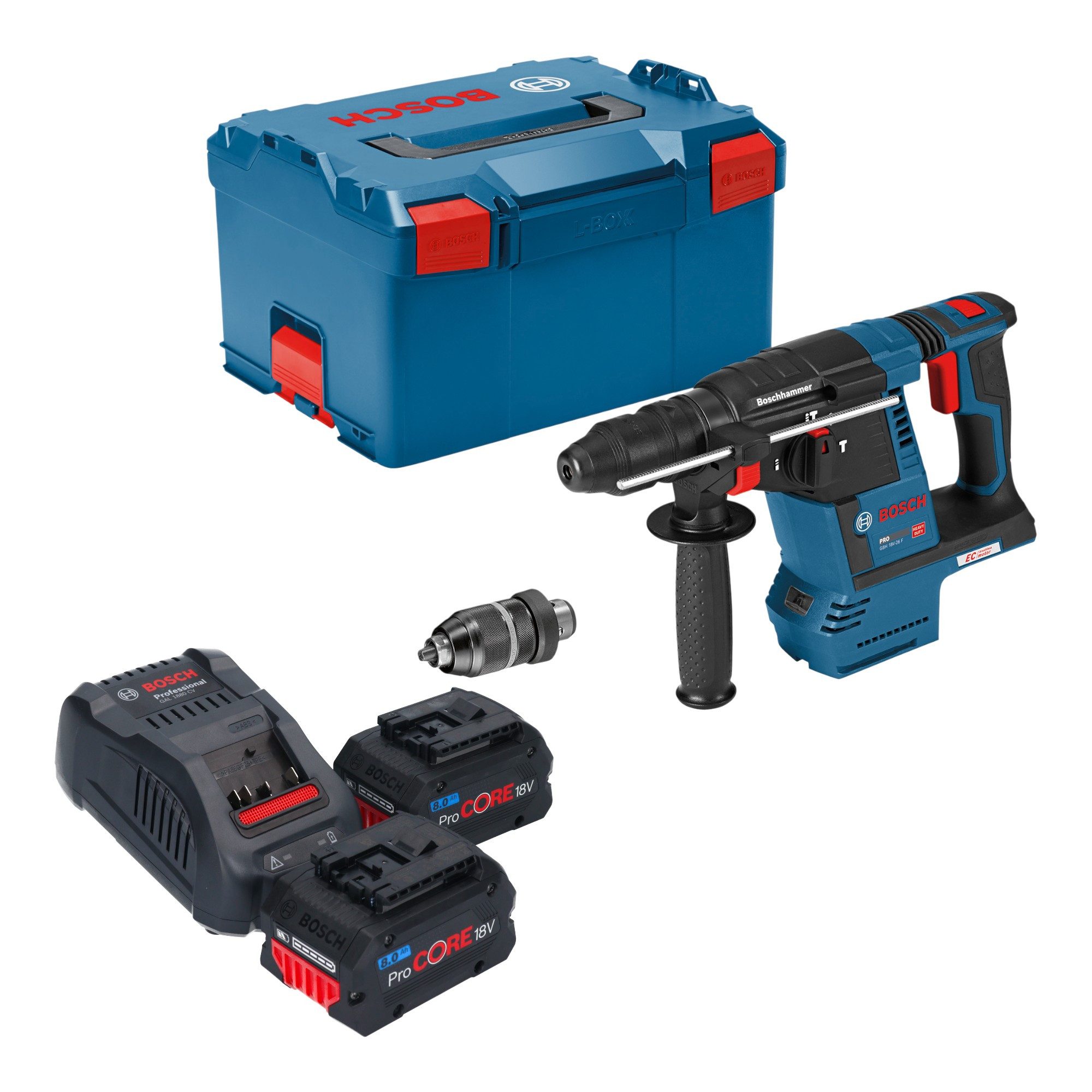 Bosch Professional Akku-Bohrhammer GBH 18V-26 F Professional 18 V 2,6 J SDS plus Brushless