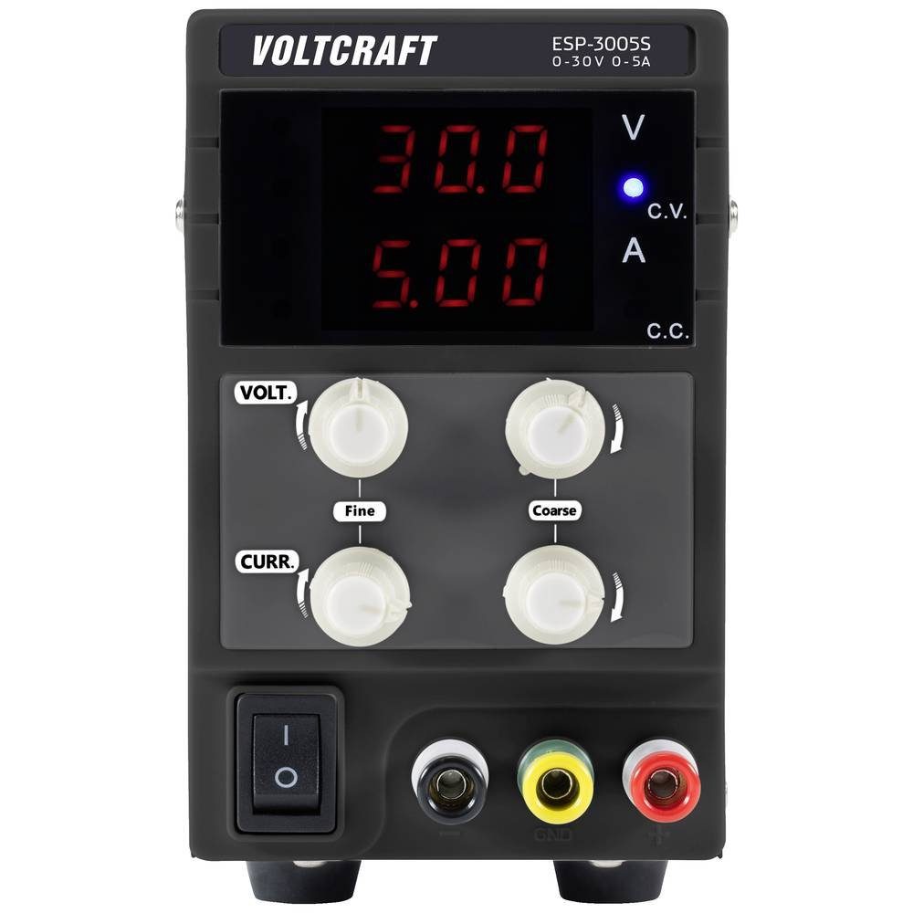 VOLTCRAFT Labor-Netzteil VC-12839630 Labor-Netzteil (schmale Bauform)