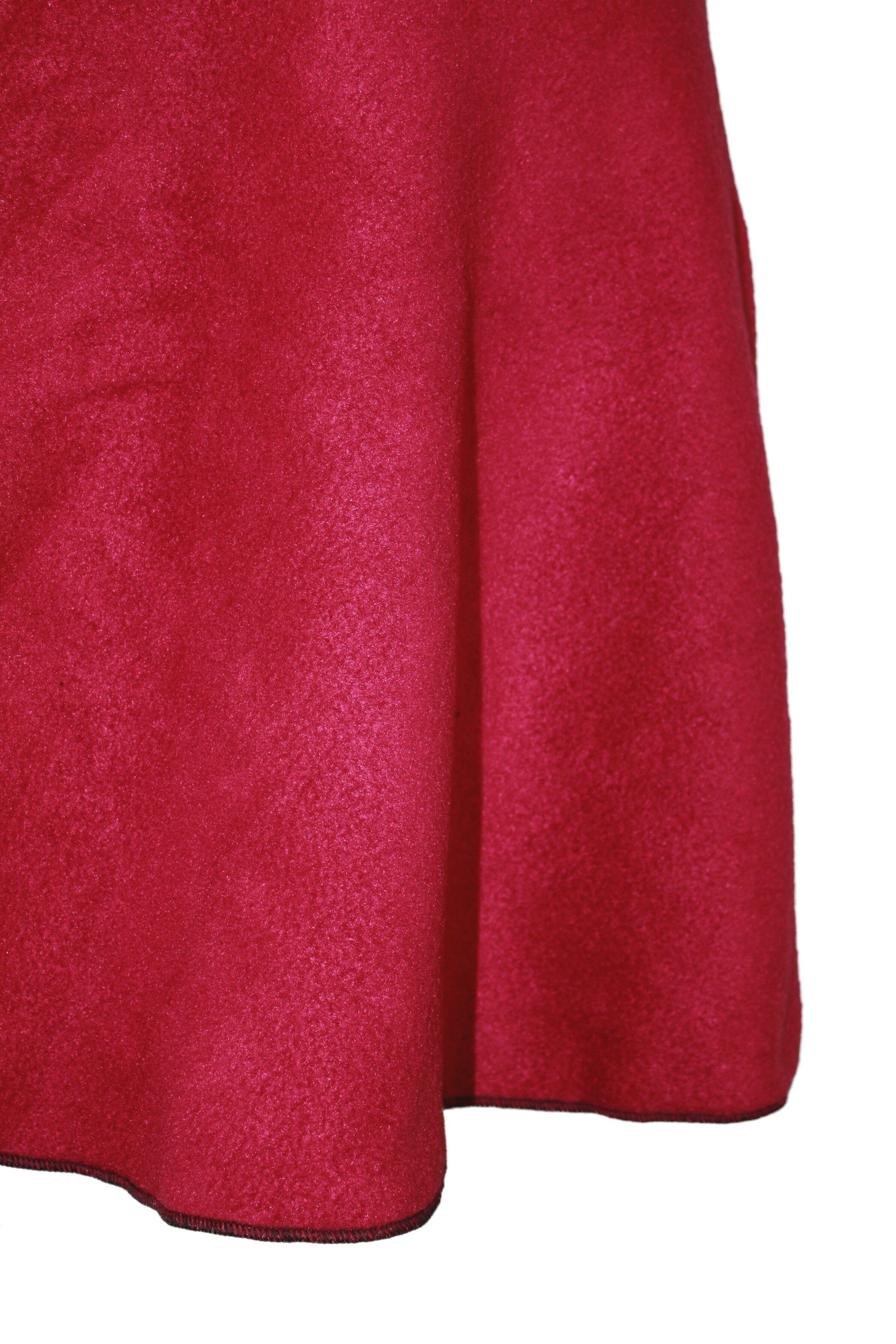 dunkle design A-Linien-Rock Fleece 57cm elastischer Bund günstig online kaufen