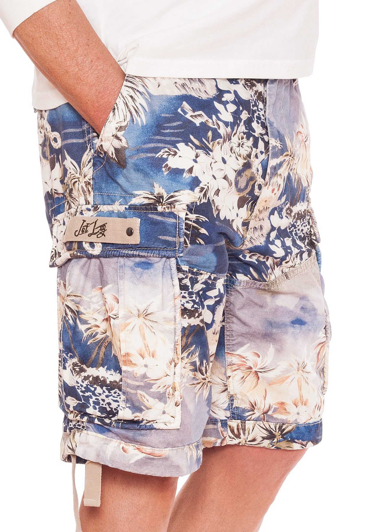 Jet Lag Cargoshorts Flower Green, Flower günstig online kaufen