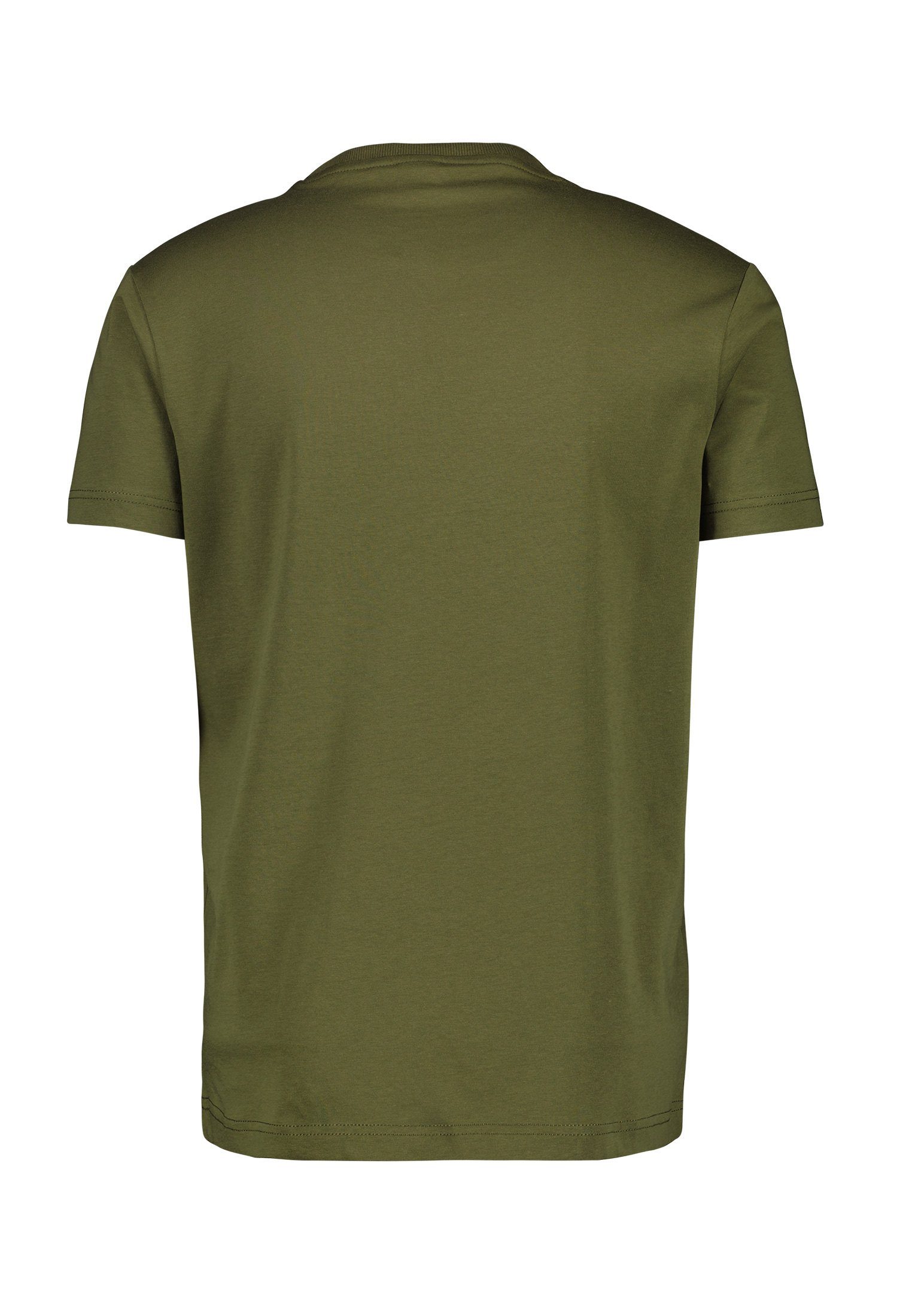 LERROS T-Shirt LERROS T-Shirt Frontprint GREEN OLIV mit