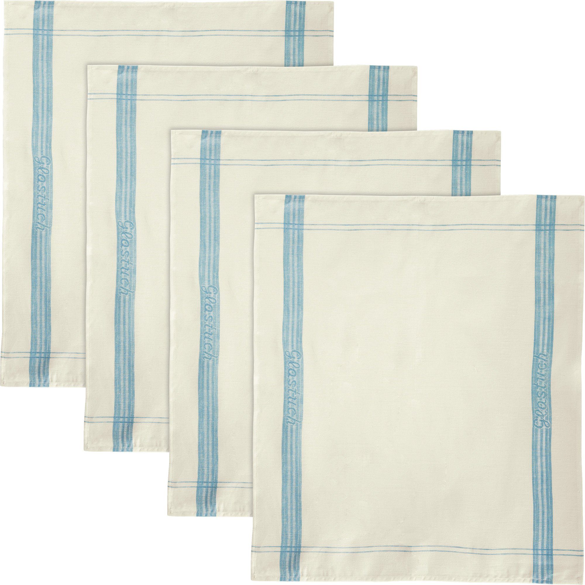 Geschirrtuch Glastuch 4er-Pack