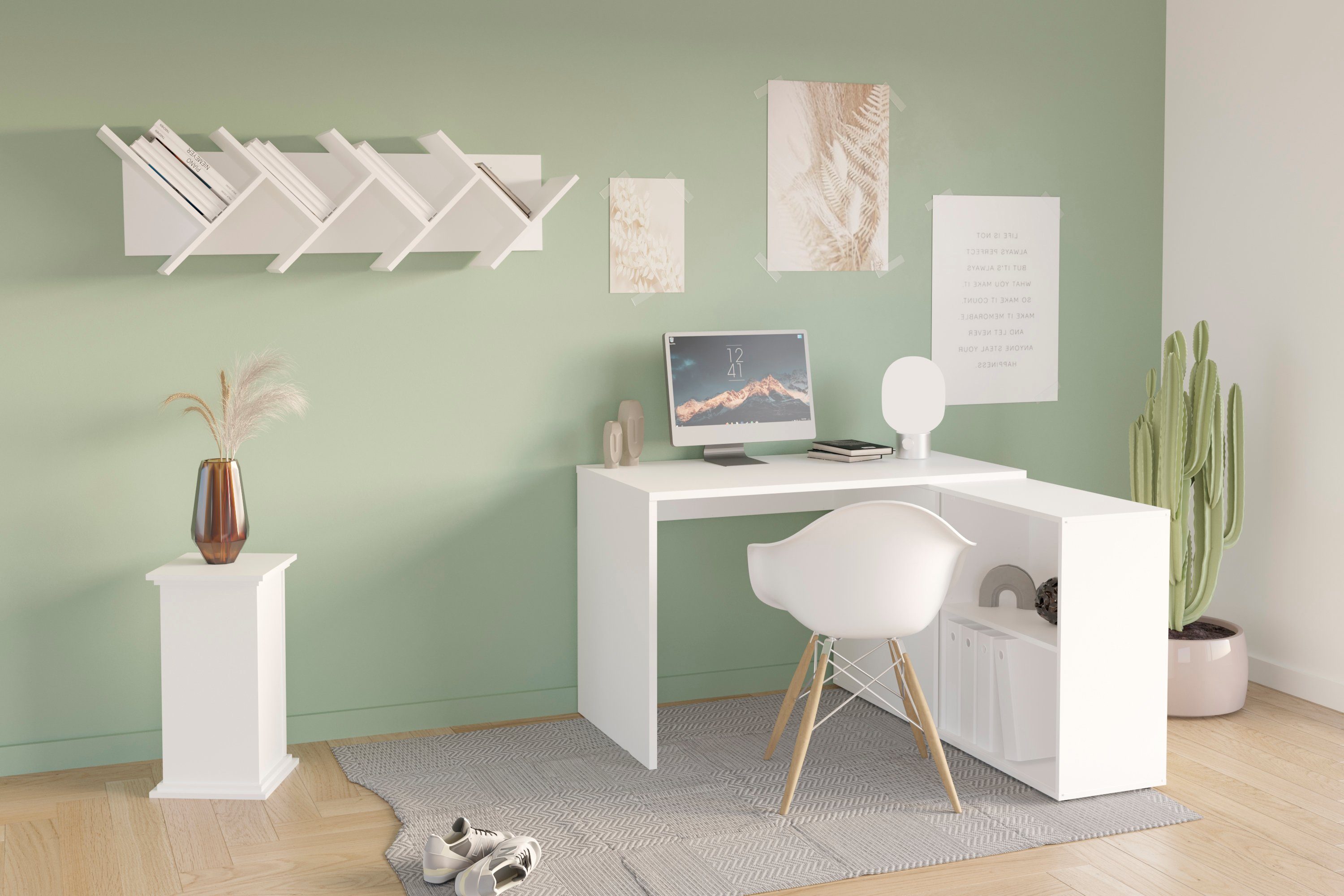 FMD Eckschreibtisch Valley, Breite 118 cm günstig online kaufen