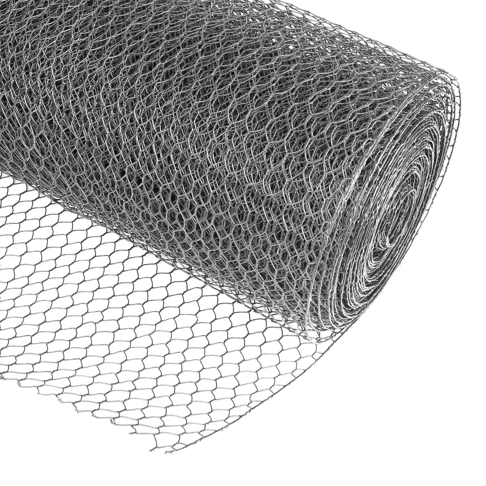 DEMA Geflechtzaun Drahtgeflecht 6eck 13mm 0,5x25m verzinkt