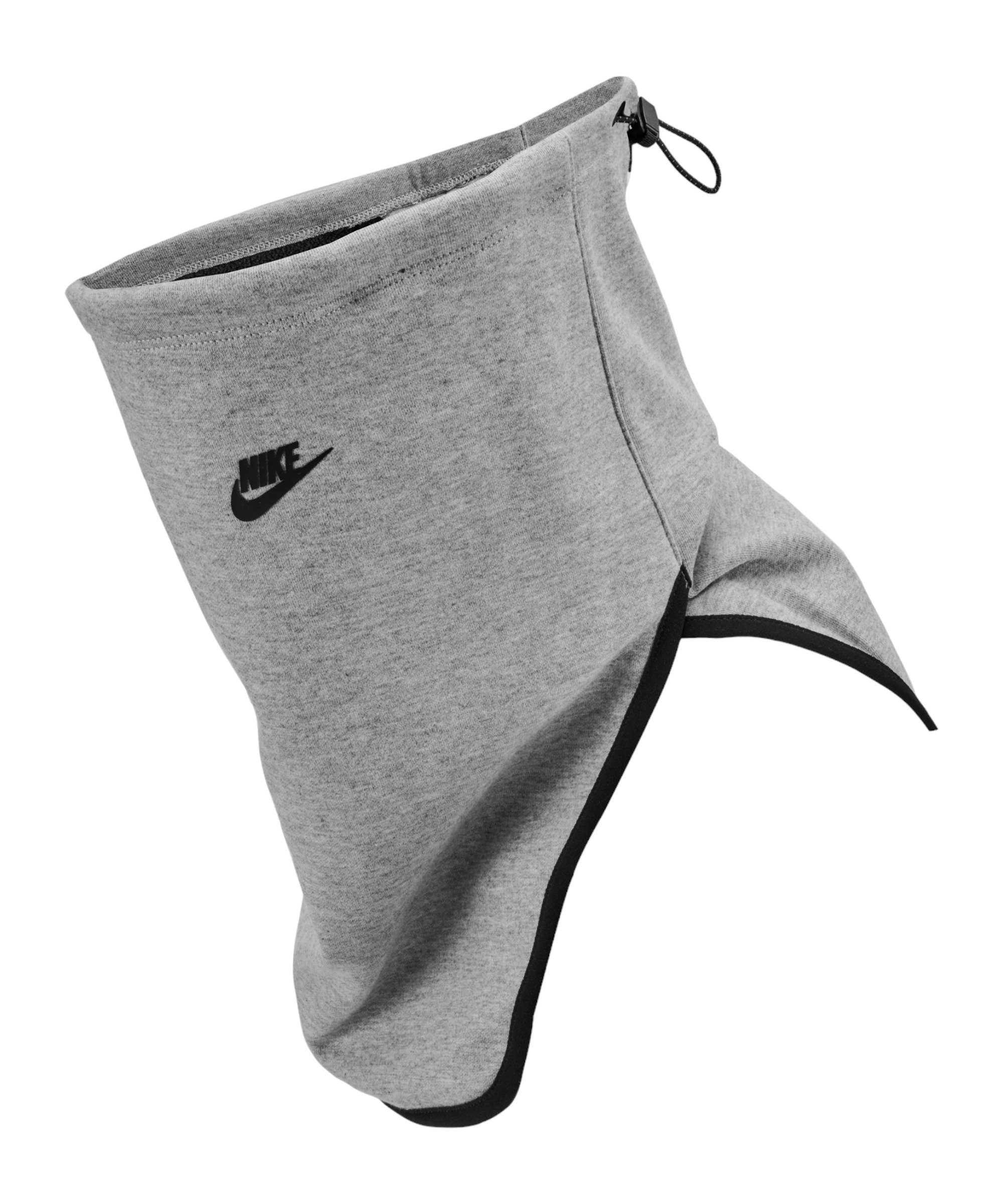 Nike Beanie Tech Fleece Neckwarmer grauschwarz