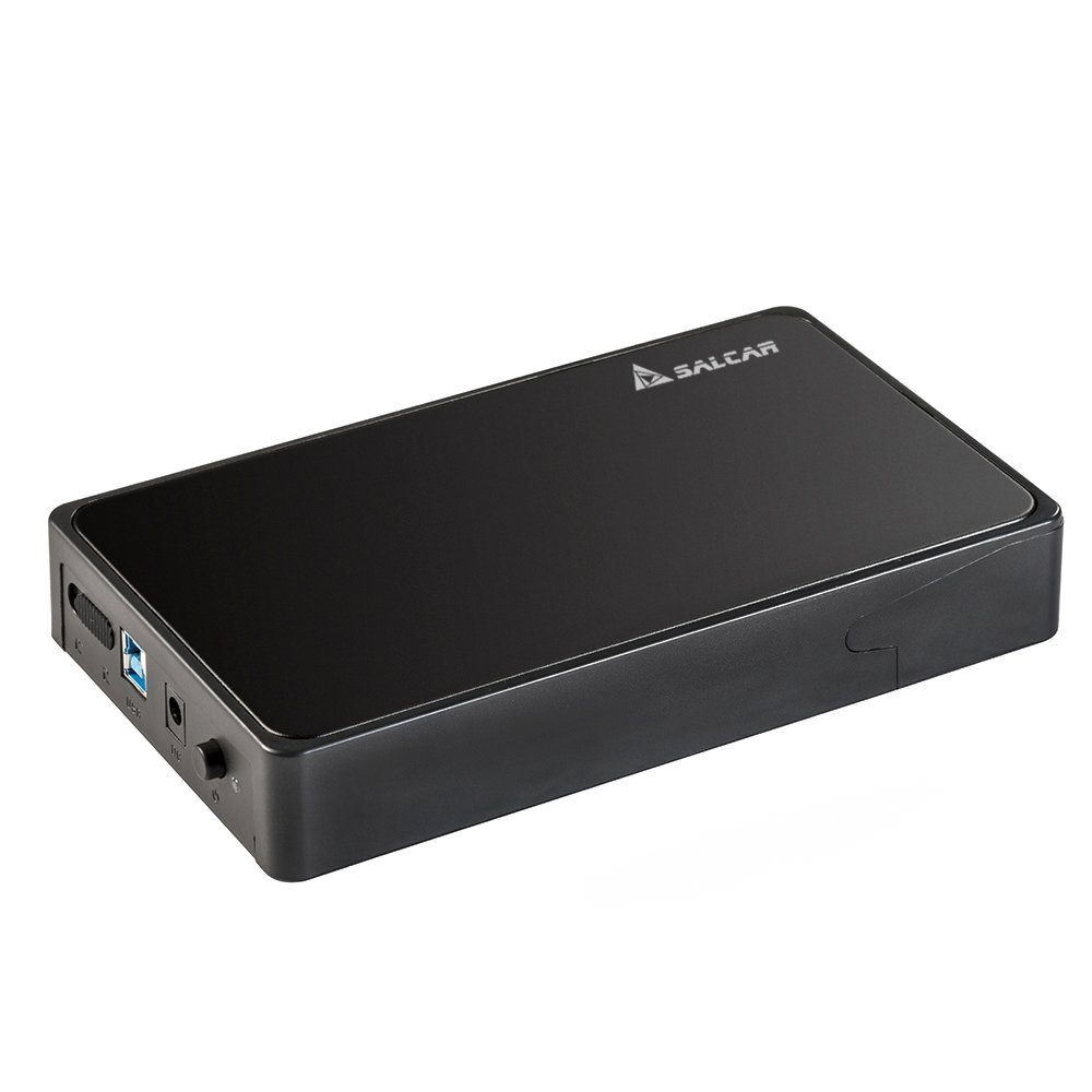 Salcar Festplatten-Gehäuse »USB 3.0 Externe Festplattengehäuse für 3,5"  Festplatten SATA SSD HDD«, mit 12V 2A Netzteilkompatibel