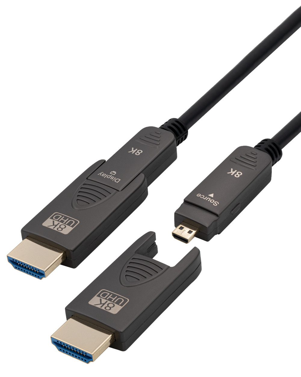 Maxtrack Aktives Glasfaser HDMI® Kabel für Typ A und D HDMI-Kabel, 8K ...