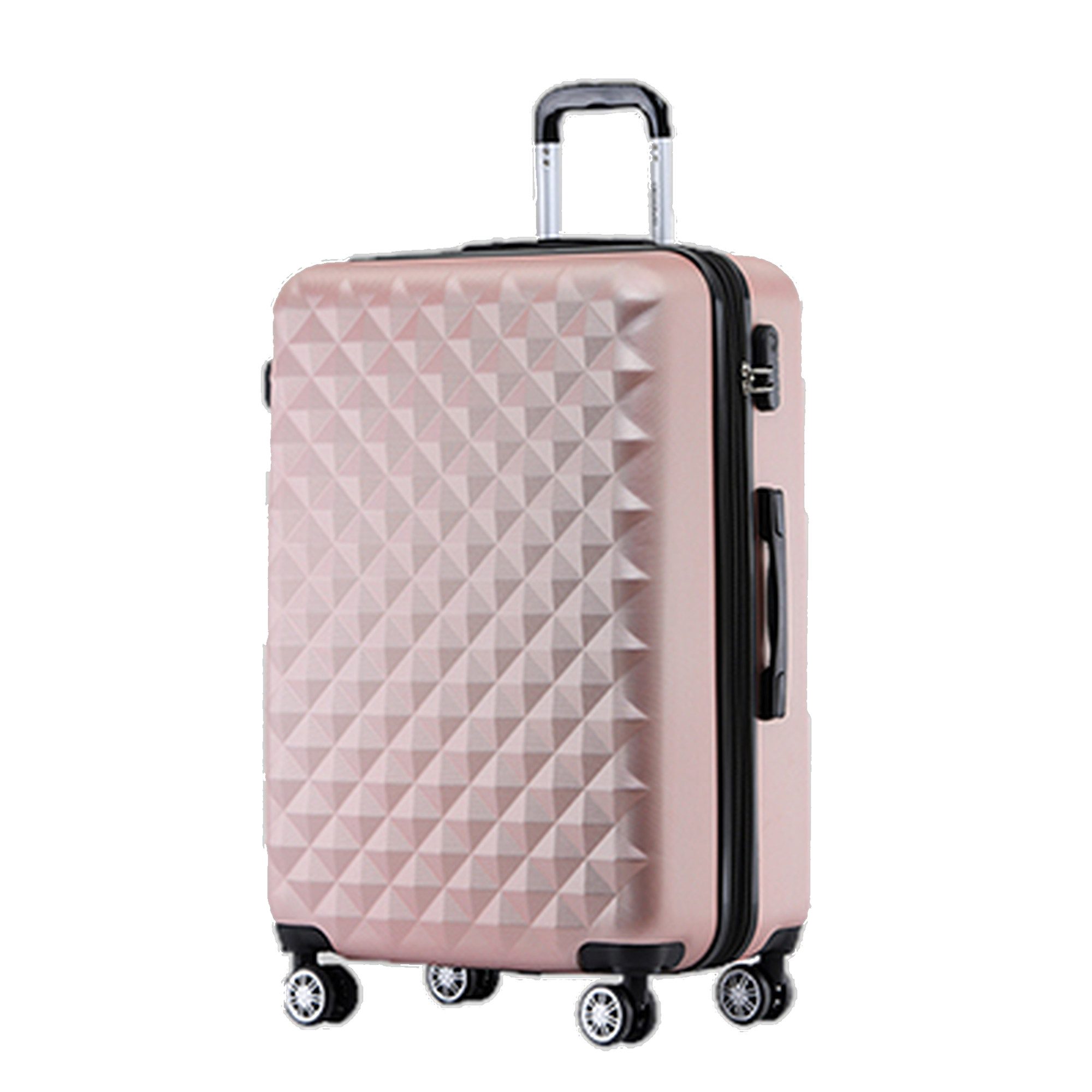 Beibye Hartschalen-Trolley XL 76cm - Light - XL-Volumen - 4 Rollen - Dehnfalte, div. Farben