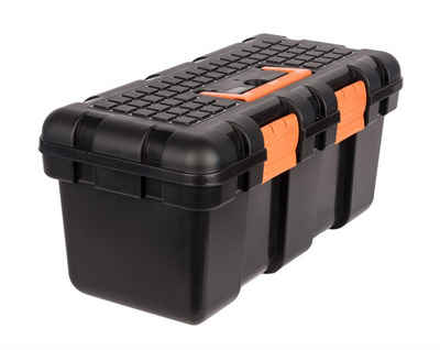 BigDean Werkzeugkoffer Hart-Kunststoff 50x25x23,5cm Werkzeugkiste Innenablage Werkzeugkasten