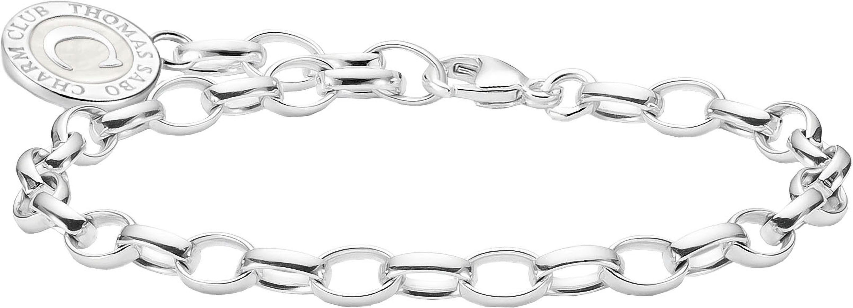 THOMAS SABO Charm-Armband Schmuck Silber 925 Member Armkettchen Charmista Coin, X0287-007-21