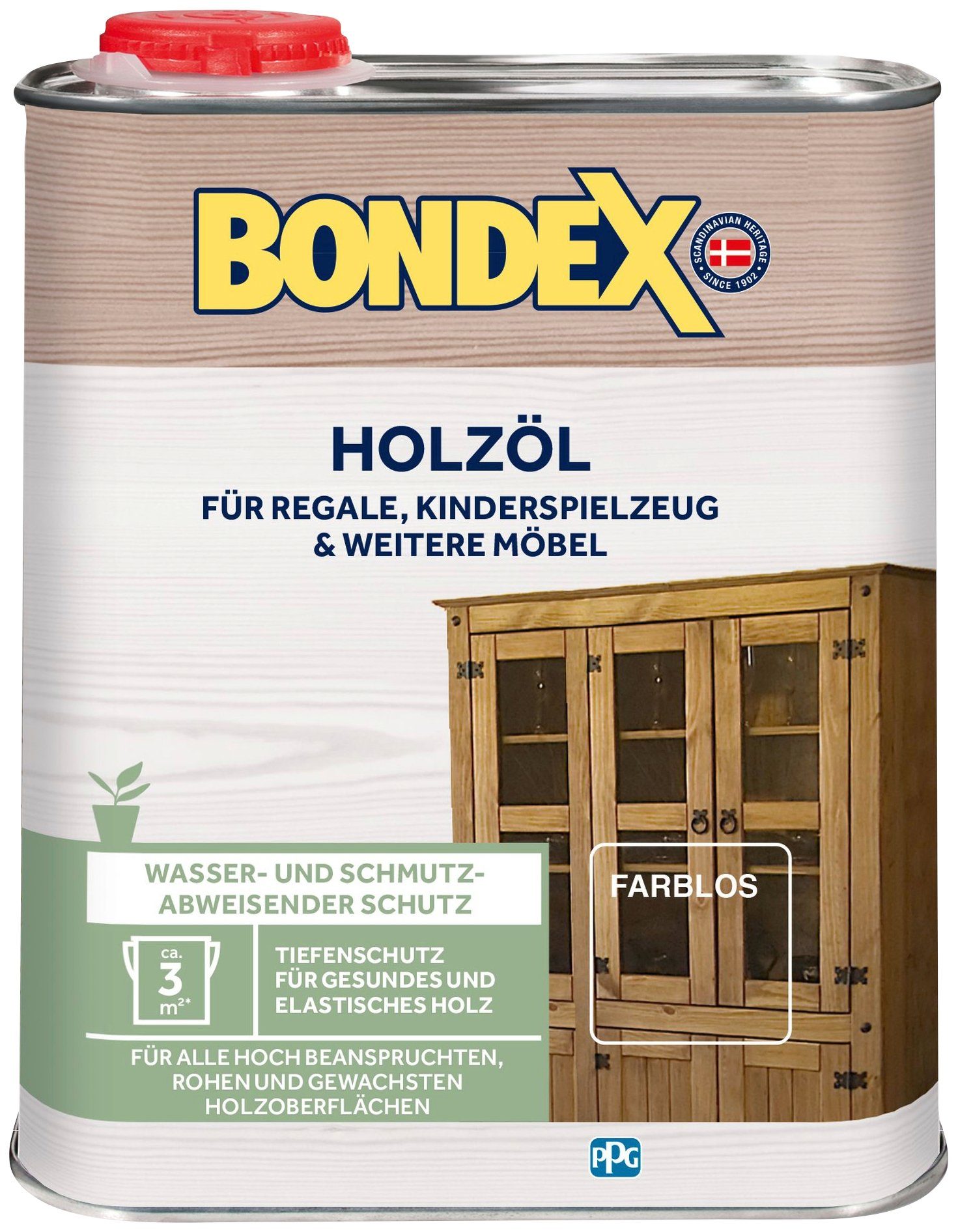 Bondex Holzöl HOLZÖL, Farblos, 0,25 Liter Inhalt natur